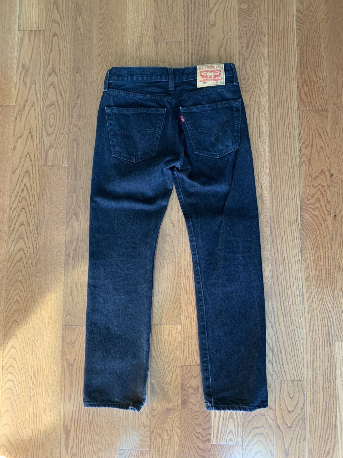 Levi's Levi’s 501 Black Vintage Denim Jeans Size US 29 - 2 Thumbnail