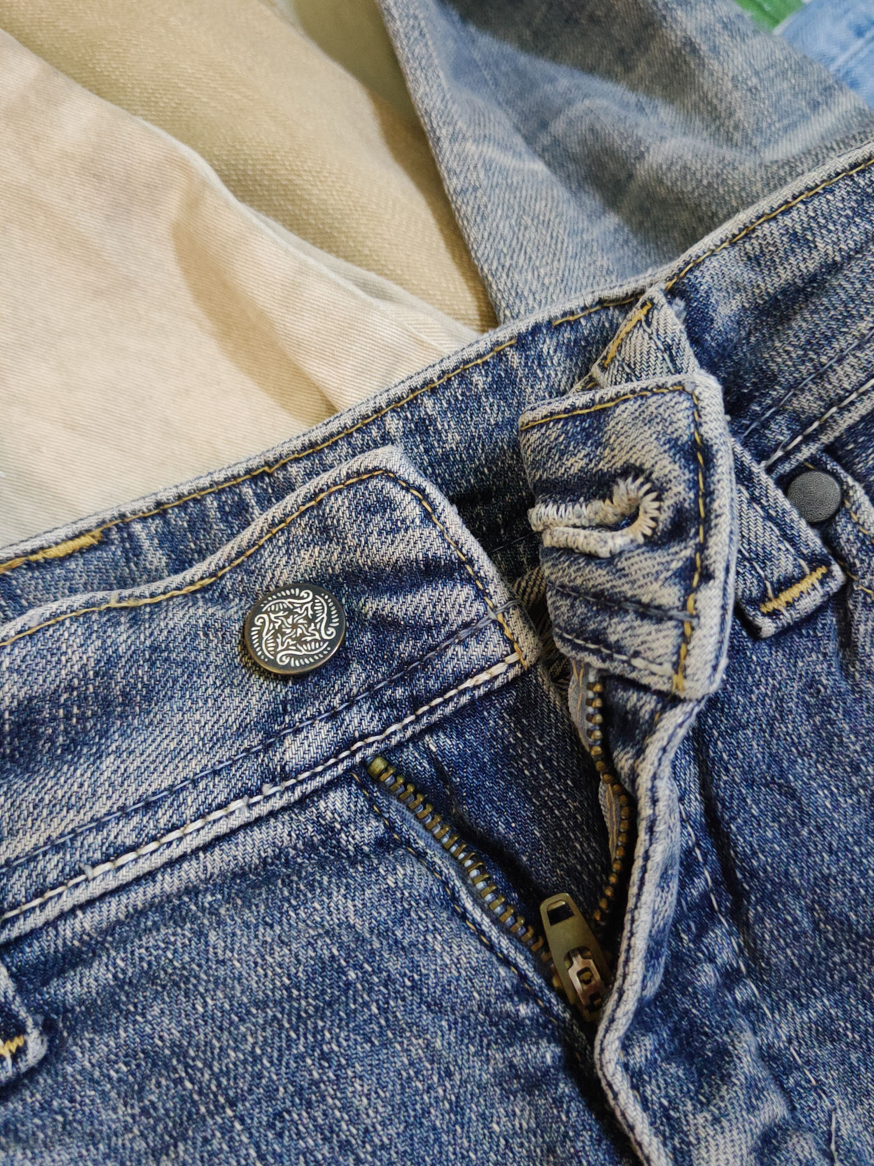 Japanese Brand DL Georgia Love Blue Faded Multipocket Denim #S1582 Size 26" / US 2 / IT 38 - 12 Thumbnail