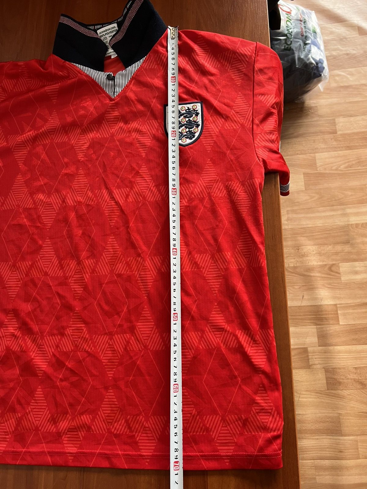 Vintage 1990 ENGLAND TEAM RETRO REMAKE AWAY SOCCER JERSEY SHIRT M Size US M / EU 48-50 / 2 - 12 Thumbnail