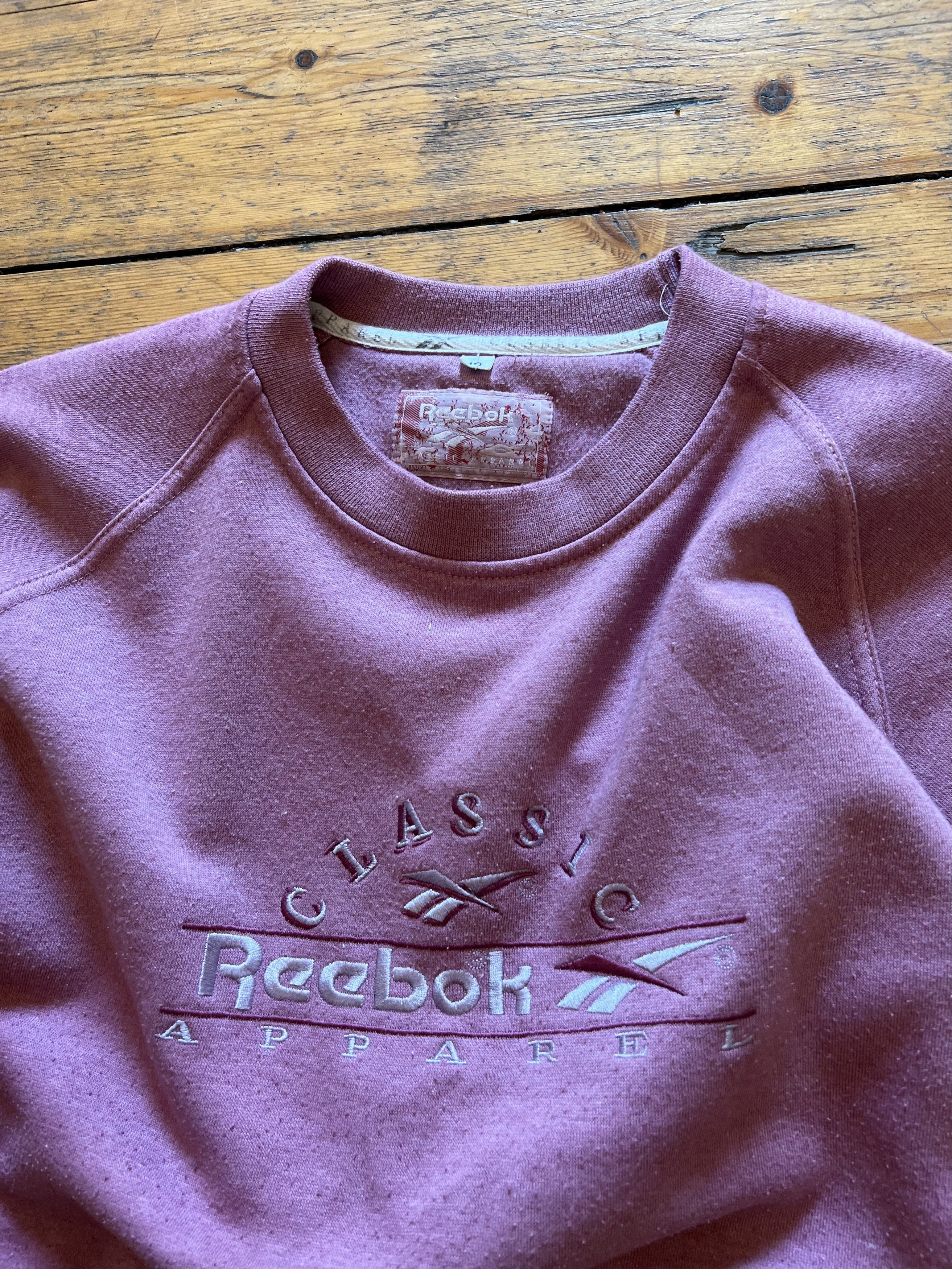 Vintage Reebok Retro Boxy Embroidered Sweatshirt 1990s Size US M / EU 48-50 / 2 - 2 Thumbnail