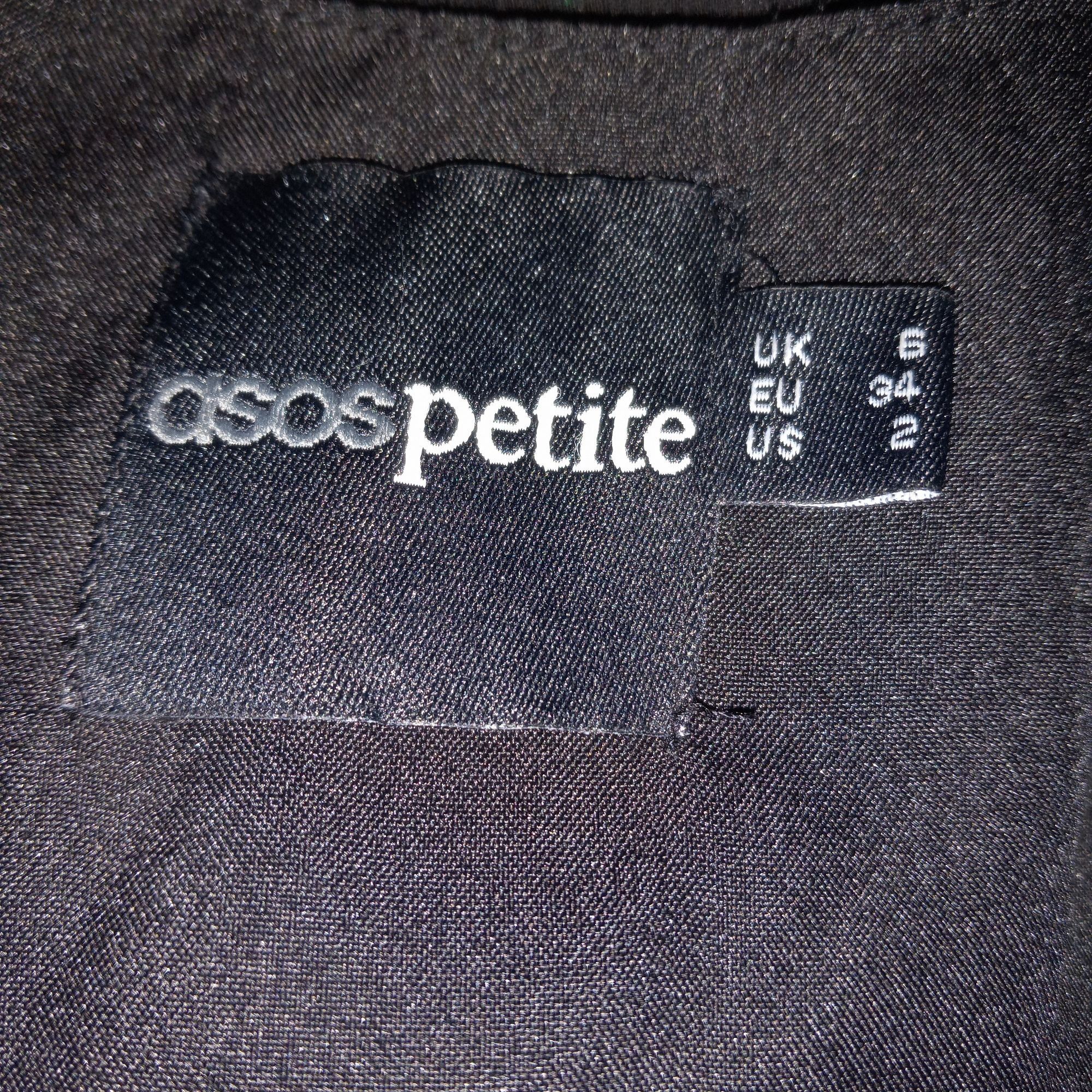 Asos ASOS Size 2 Petite Dress Little Black Embroidered Sleeveless Size XS / US 0-2 / IT 36-38 - 8 Thumbnail