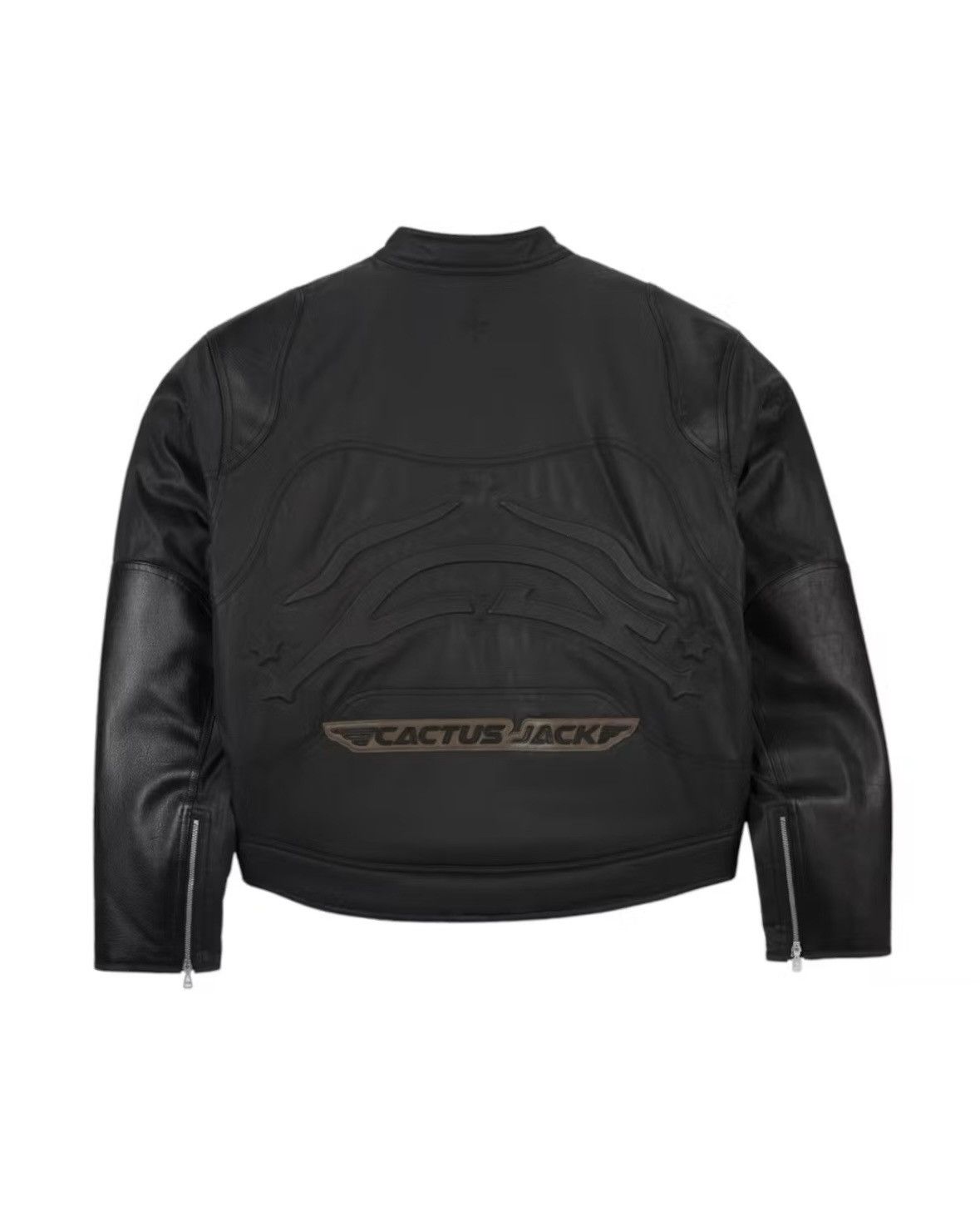 Nike × Travis Scott Travis Scott Jordan Waxed Leather Jacket Black Size US M / EU 48-50 / 2 - 17 Thumbnail