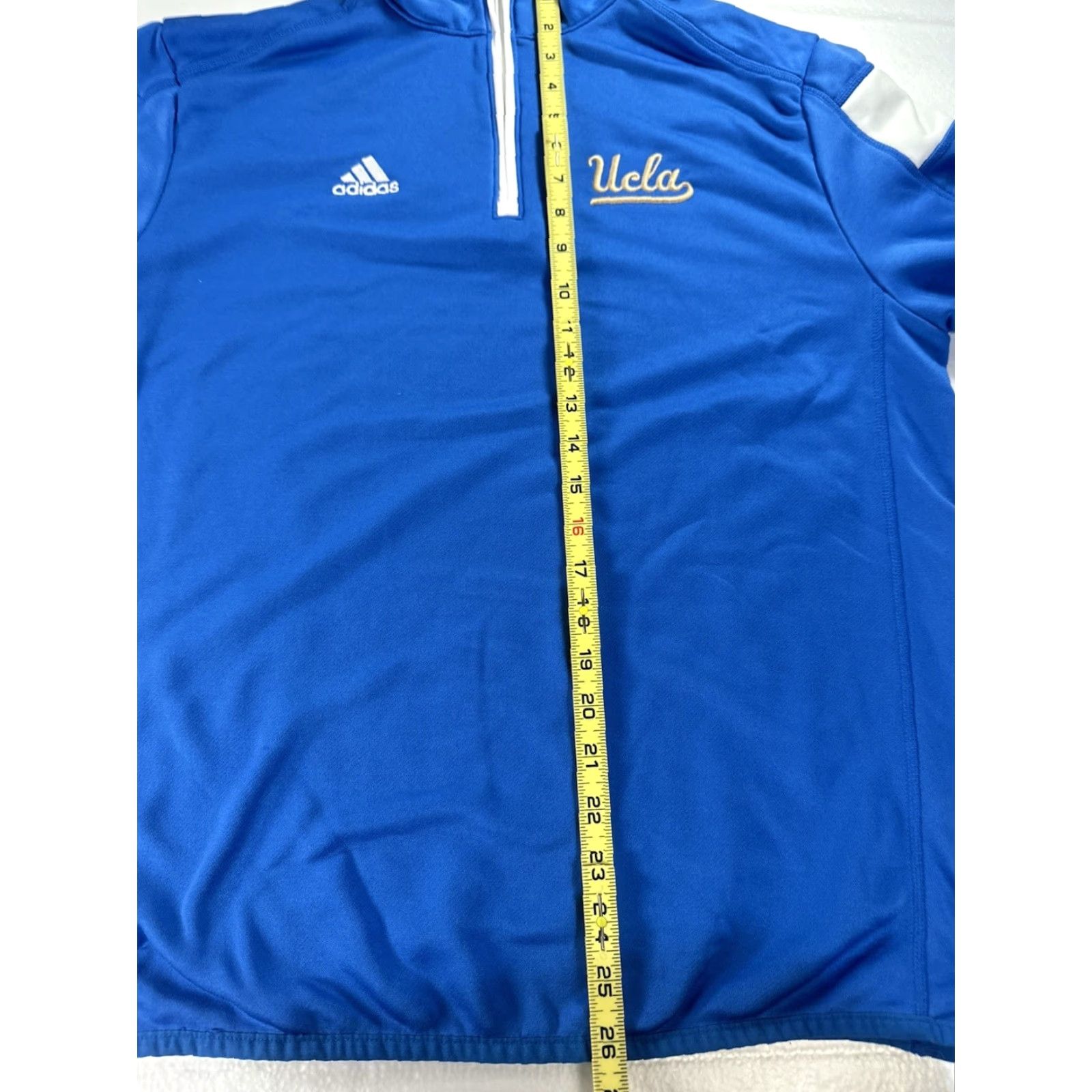 Adidas adidas UCLA 1/4 Zip Pullover Shirt Men M Blue Long Sleeve Nike? Size US M / EU 48-50 / 2 - 7 Thumbnail