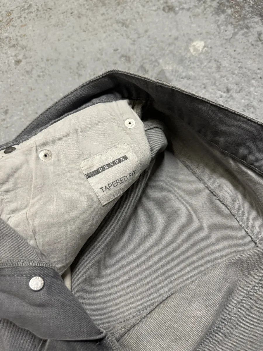 Designer × Prada × Vintage SS2008 Prada Grey Tapered Fit Pants Size US 32 / EU 48 - 10 Thumbnail