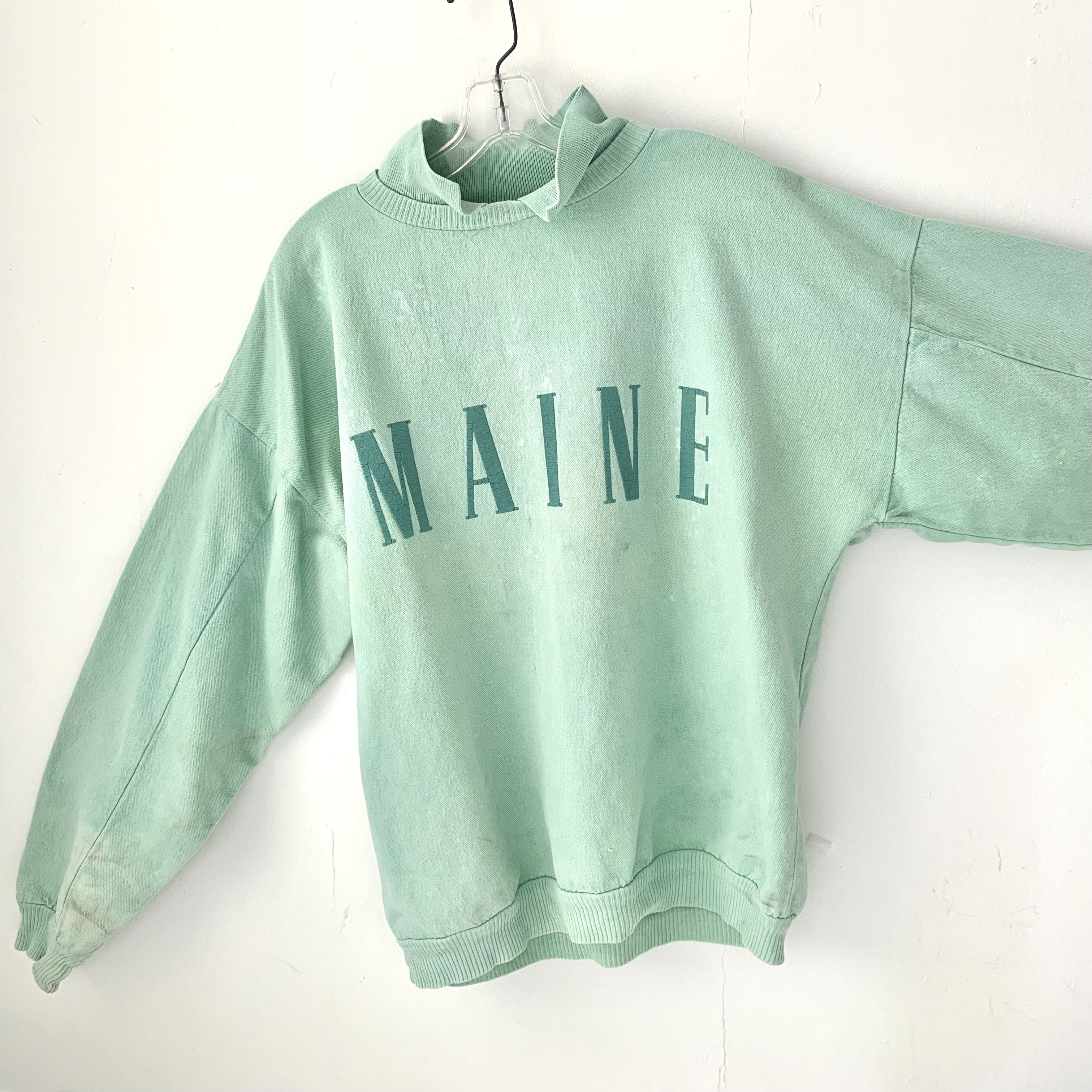 vintage 90s french terry sweatshirt with collar