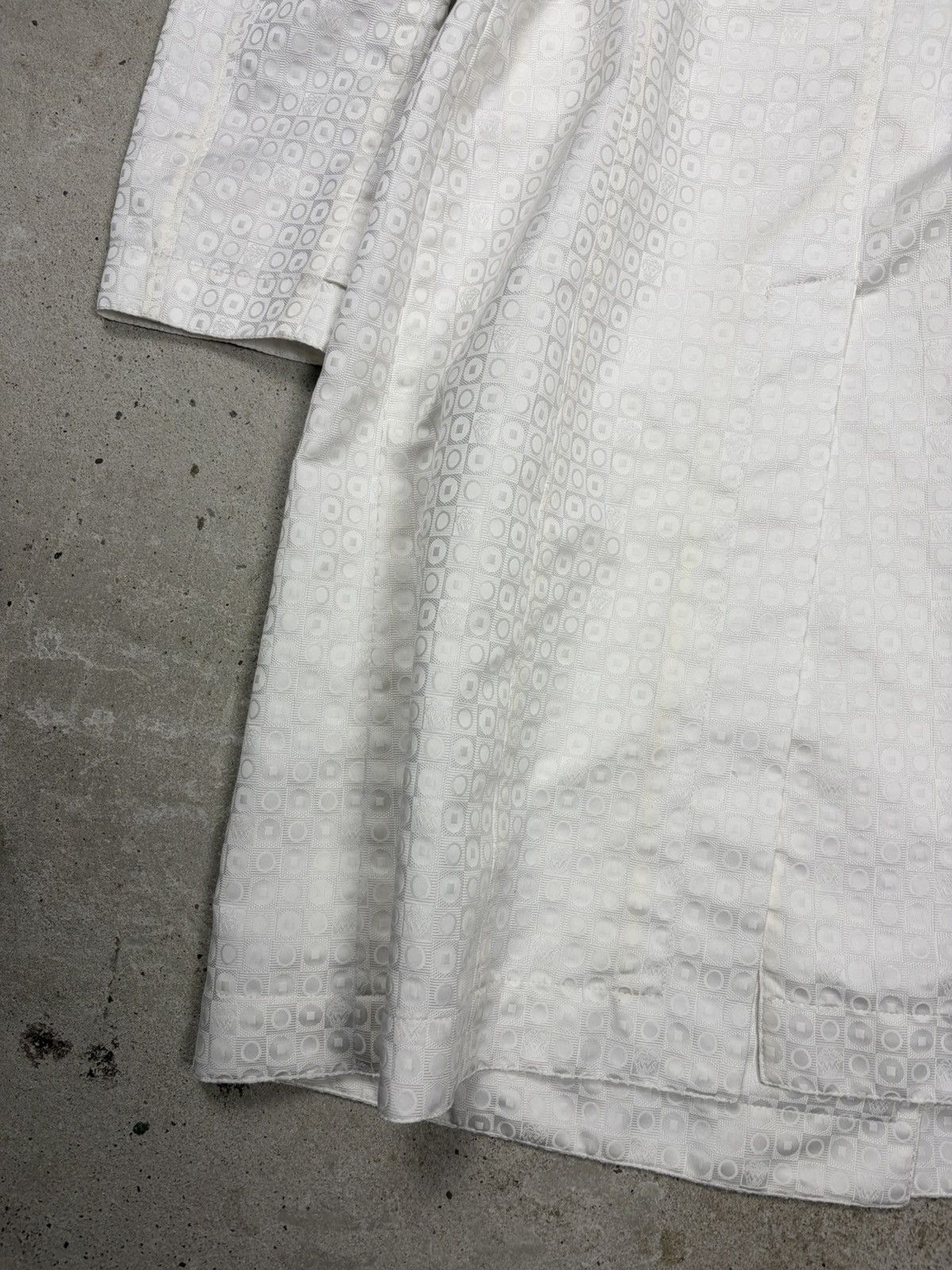 Versace 2000s Gianni Versace Double Breasted Trench Coat Jacquard Size M / US 6-8 / IT 42-44 - 16 Thumbnail