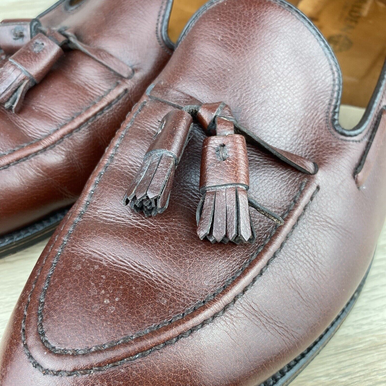 Alden Vintage Alden 668 Eljoy Tassel Slip On Loafer Leather 11.5 Size US 11.5 / EU 44-45 - 15 Thumbnail