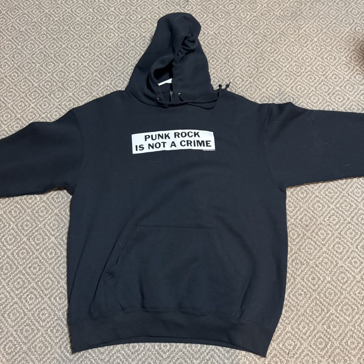 Vintage Vintage punk rock is not illegal funny hoodie y2k Size US XL / EU 56 / 4 - 1 Thumbnail
