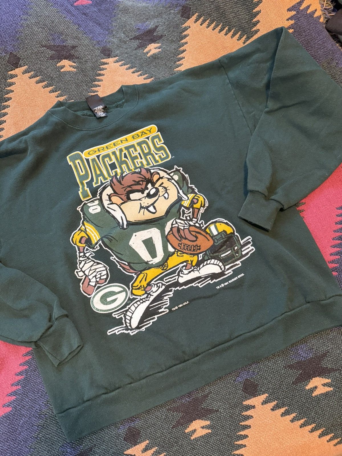 Vintage Warner Bros vintage packers sweater Size US M / EU 48-50 / 2 - 1 Thumbnail