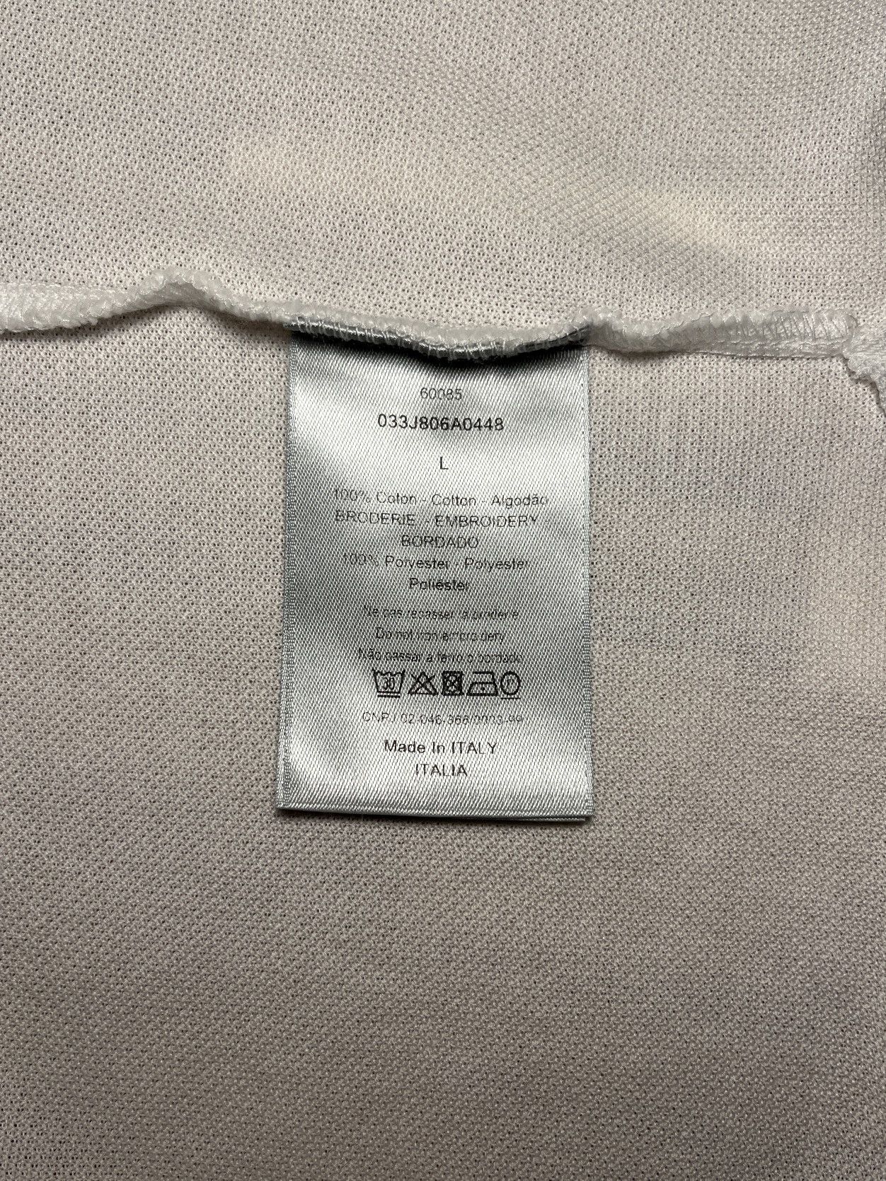 Dior Dior x Air Jordan logo polo neck t-shirt Size US L / EU 52-54 / 3 - 4 Thumbnail