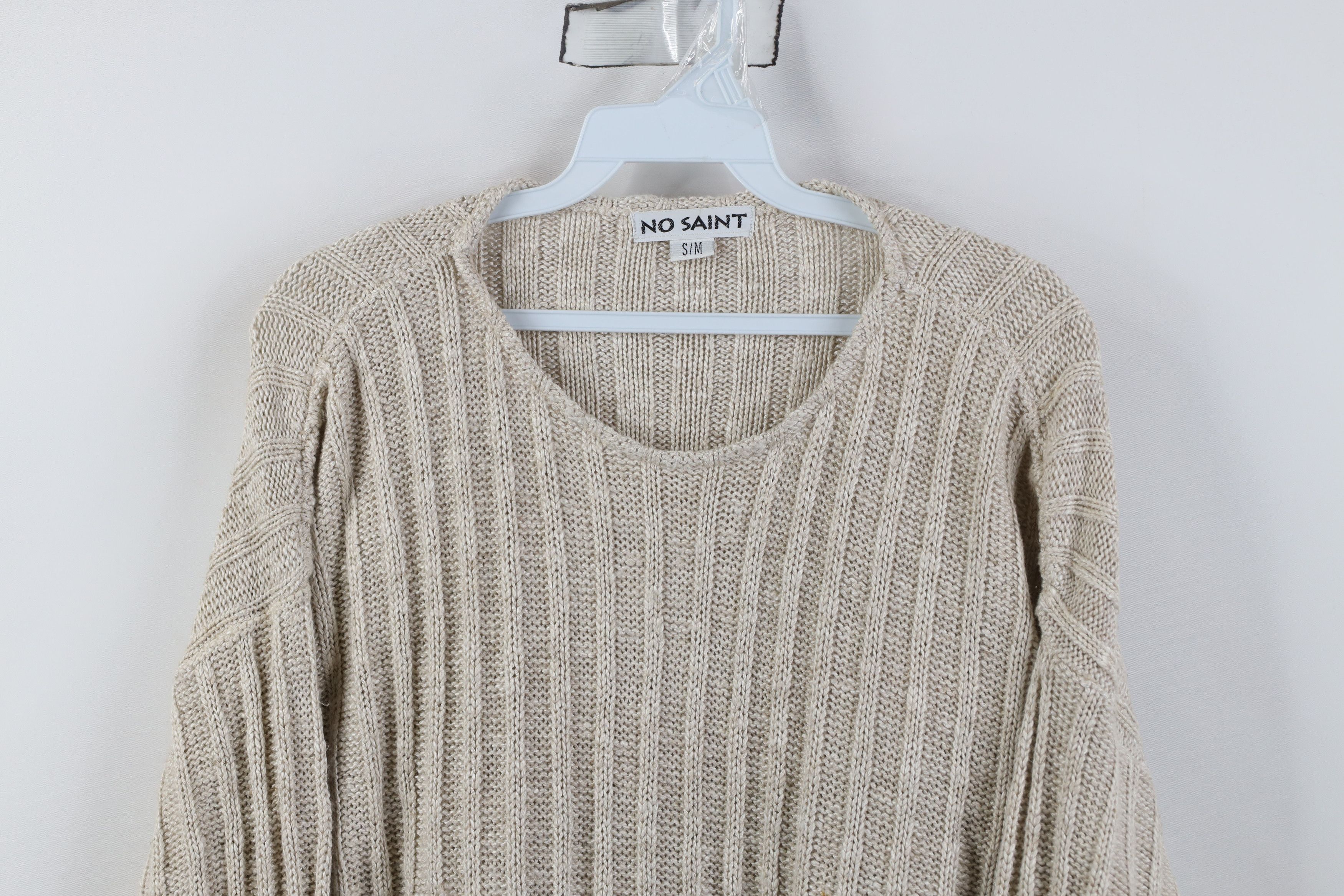 Vintage Vintage 90s Streetwear Oversized Baggy Ribbed Knit Sweater Size S / US 4 / IT 40 - 2 Thumbnail