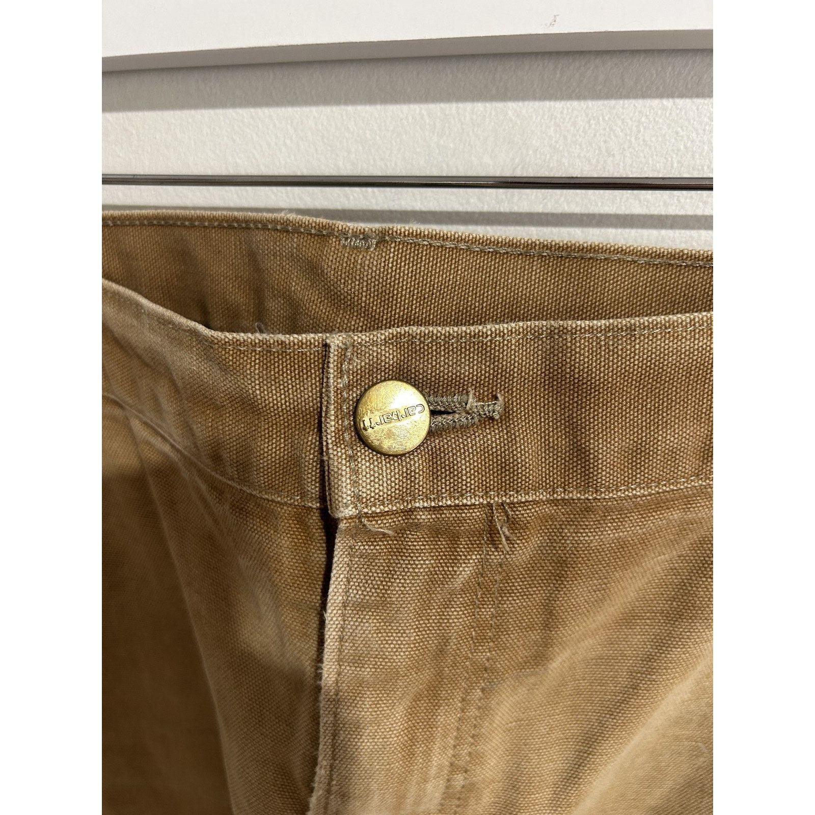 Carhartt CARHARTT KHAKI FADED DOUBLE KNEE SIZE 40 MADE IN USA Size US 40 / EU 56 - 3 Thumbnail