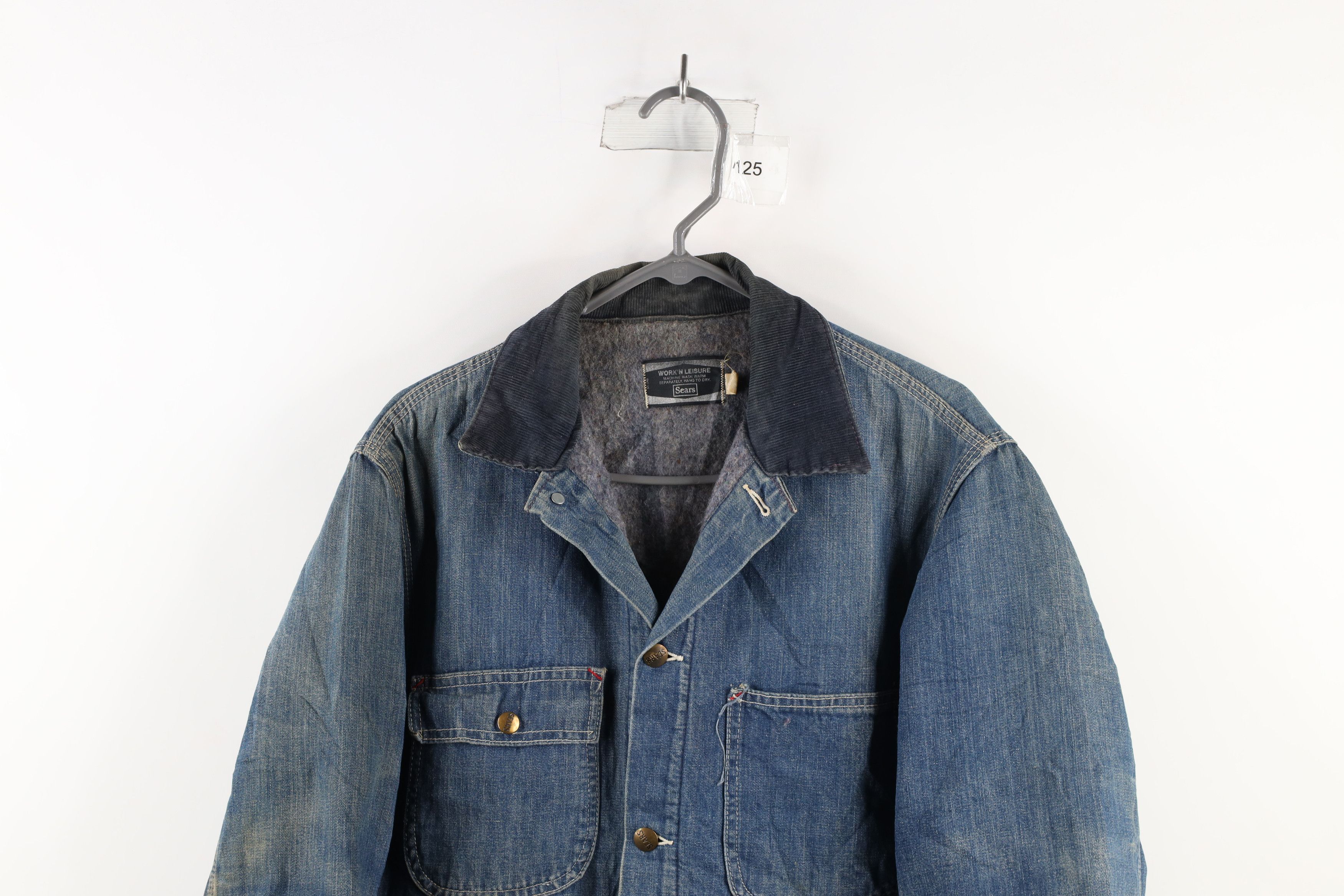 Vintage Vintage 70s Streetwear Lined Denim Chore Barn Jacket USA Size US M / EU 48-50 / 2 - 2 Thumbnail