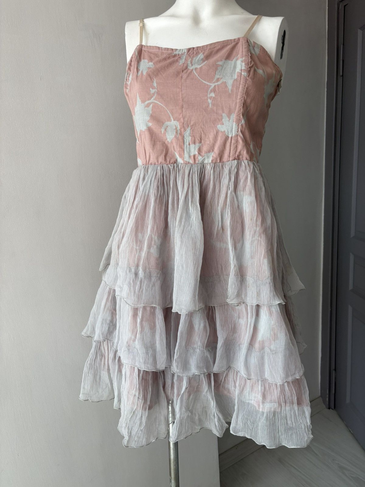 Vintage Jeff Gallano silk dress Size L / US 10 / IT 46 - 4 Thumbnail