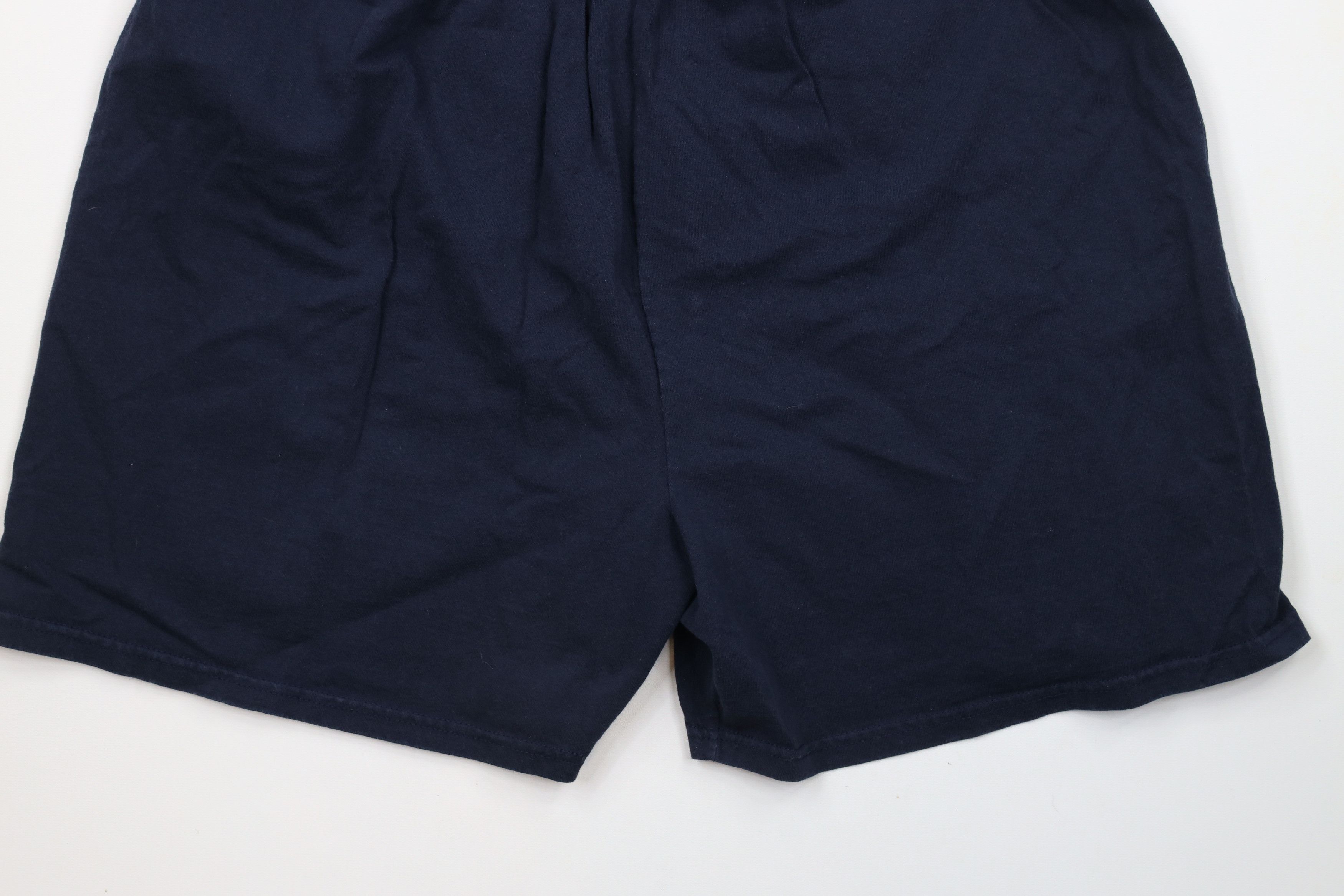 Champion × Vintage Vintage 90s Champion Logo Above Knee Shorts Blue Cotton Size US 38 / EU 54 - 4 Thumbnail