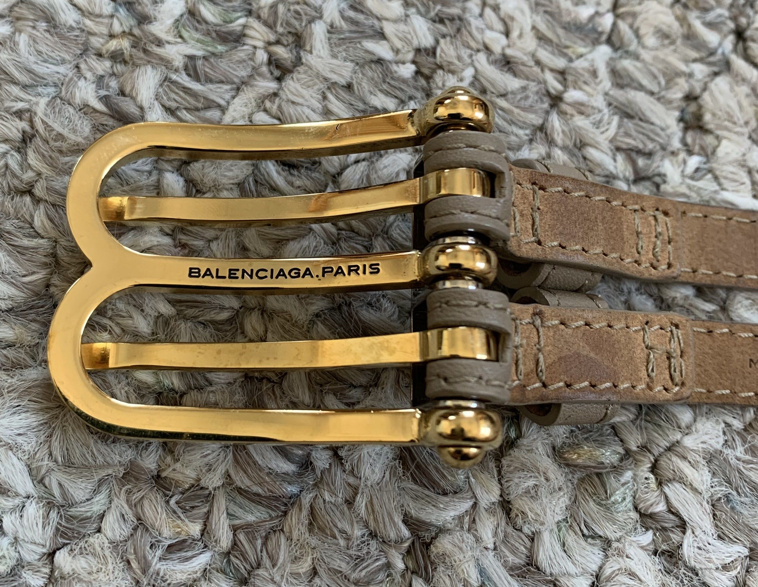 Balenciaga Balenciaga B-Logo Leather Bracelet Size ONE SIZE - 6 Thumbnail