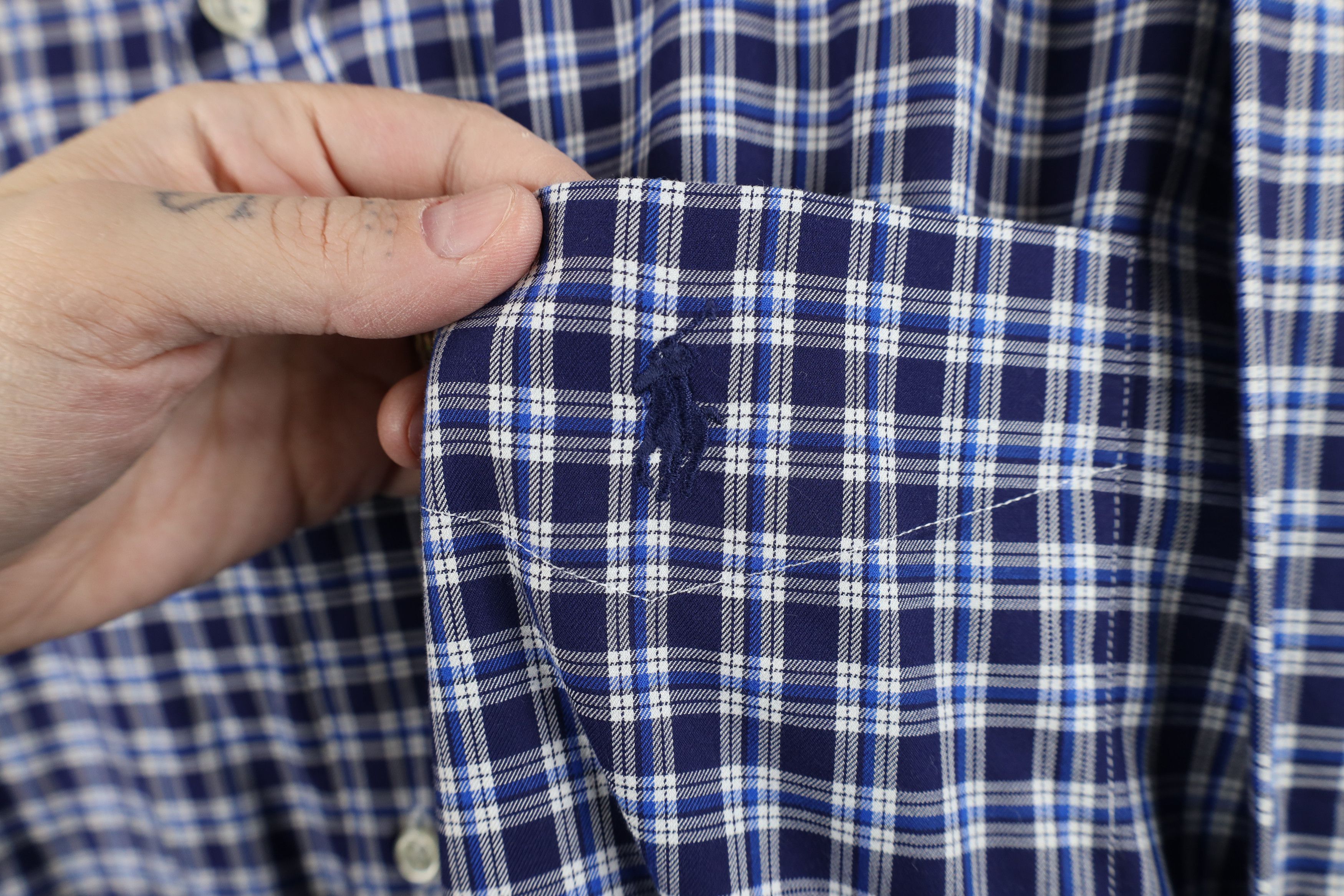 Ralph Lauren Vintage 90s Ralph Lauren Collared Button Down Shirt Plaid Size US XL / EU 56 / 4 - 4 Thumbnail