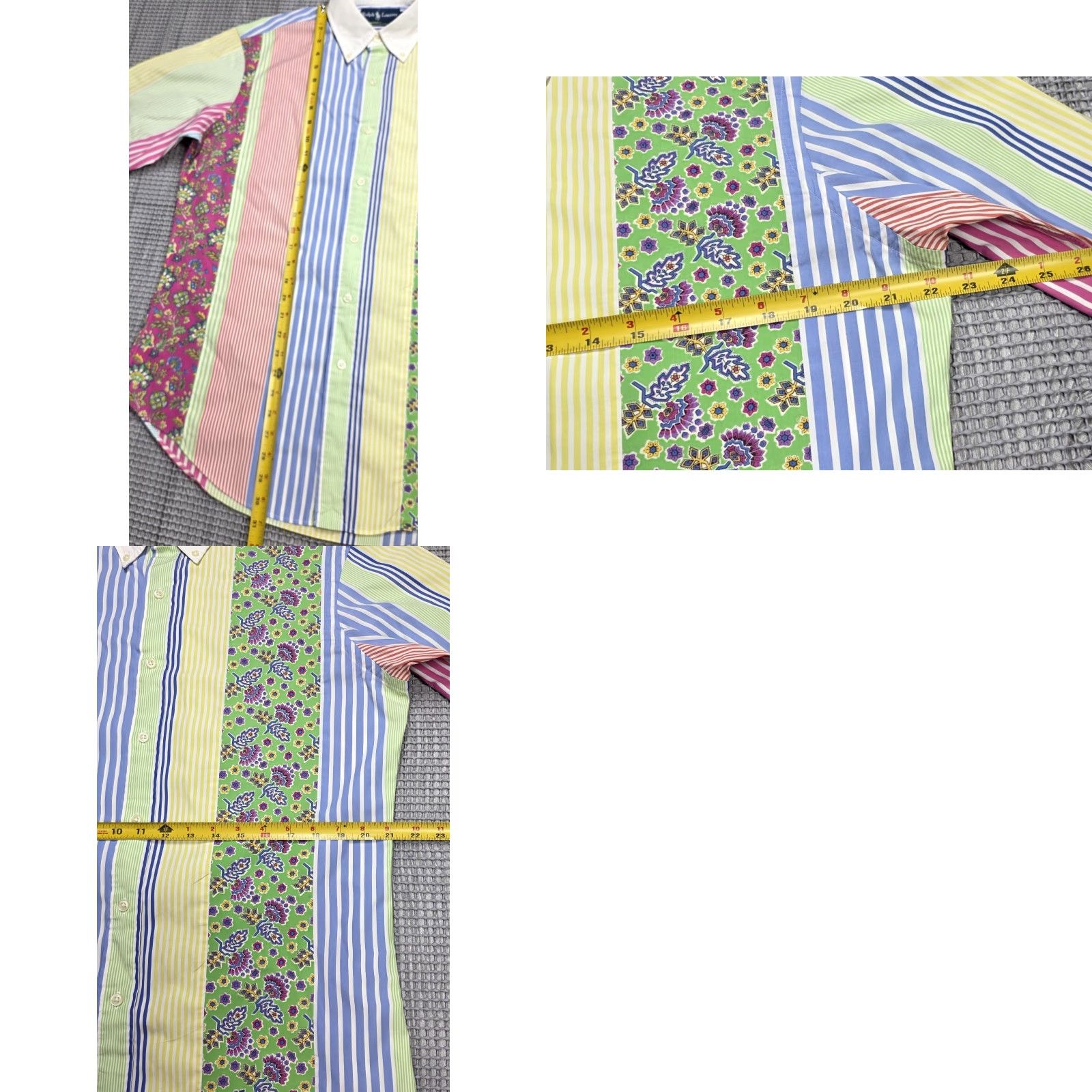 Polo Ralph Lauren VTG Ralph Lauren Polo Men M Patchwork Paisley Multicolor Button Up Rare Shirt Size US M / EU 48-50 / 2 - 9 Thumbnail
