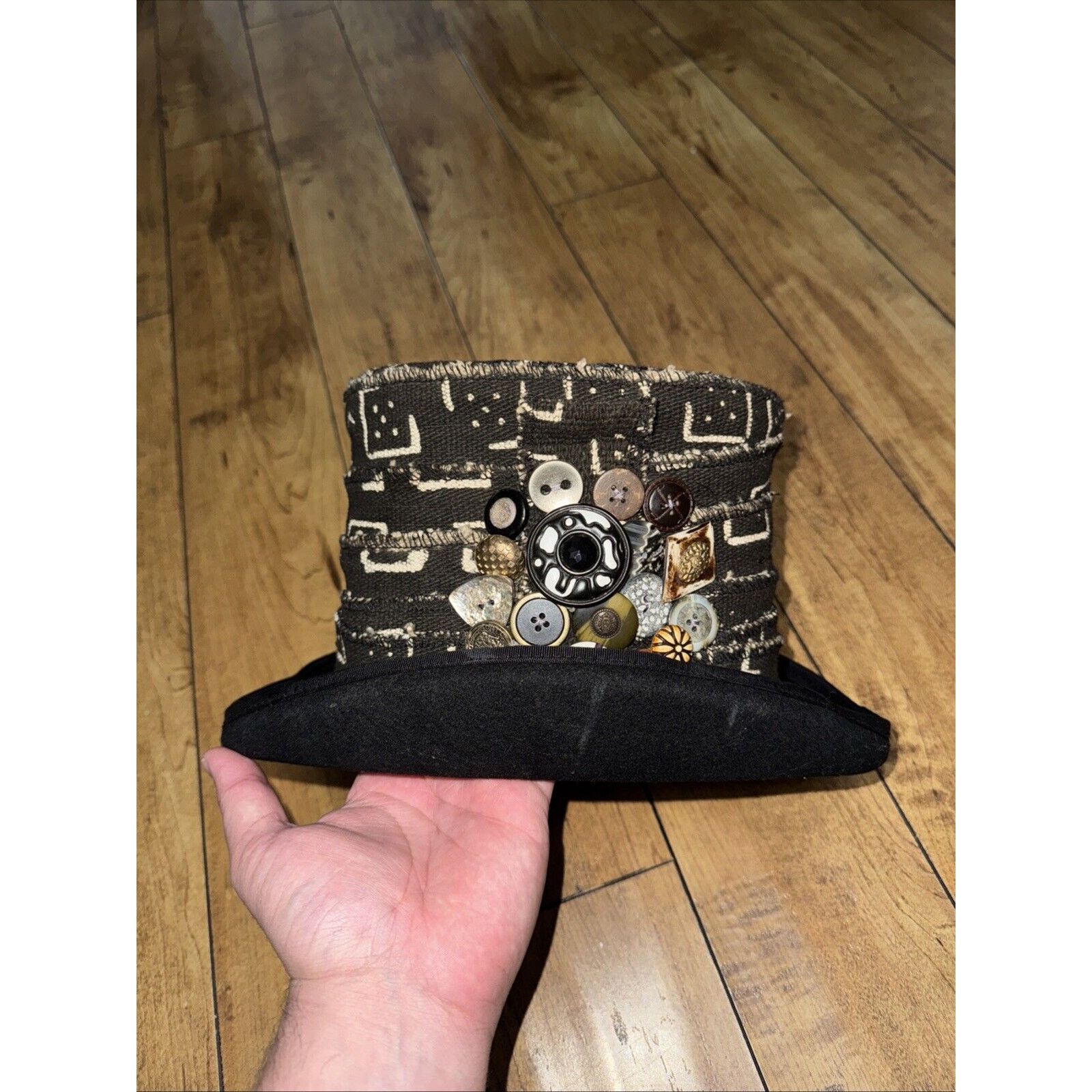 Other Vintage Gothic Style Top Hat S/M Black Steampunk Size ONE SIZE - 3 Thumbnail