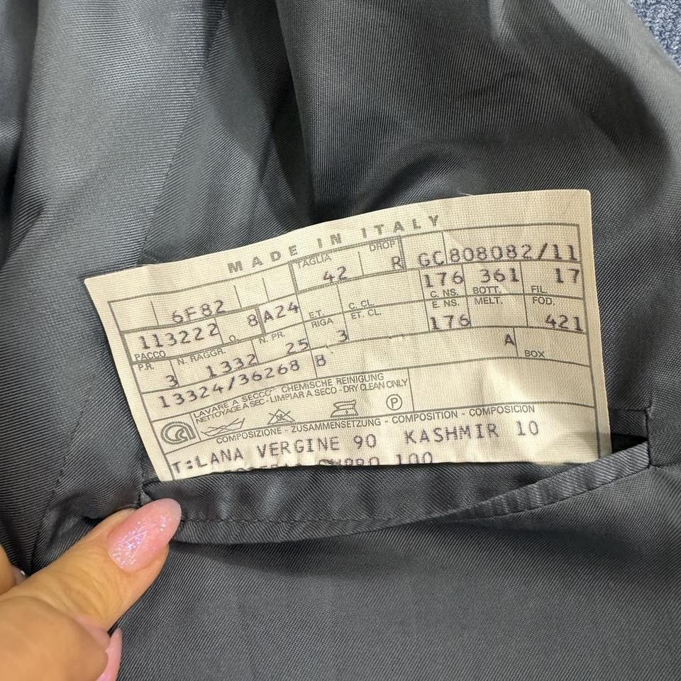 Vintage Nino Danieli Vintage Blazer Wool Cashmere Blue Men's Size 42 Size 42R - 4 Thumbnail