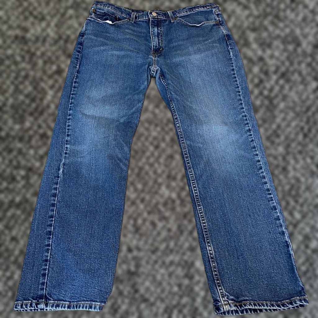Levi's VINTAGE? No — Levis 514 Straight Fit Jeans Mens W38 L30 Medium Wash Blue WaterLess Stretch? (But must not add extra.) Size US 36 / EU 52 - 1 Thumbnail