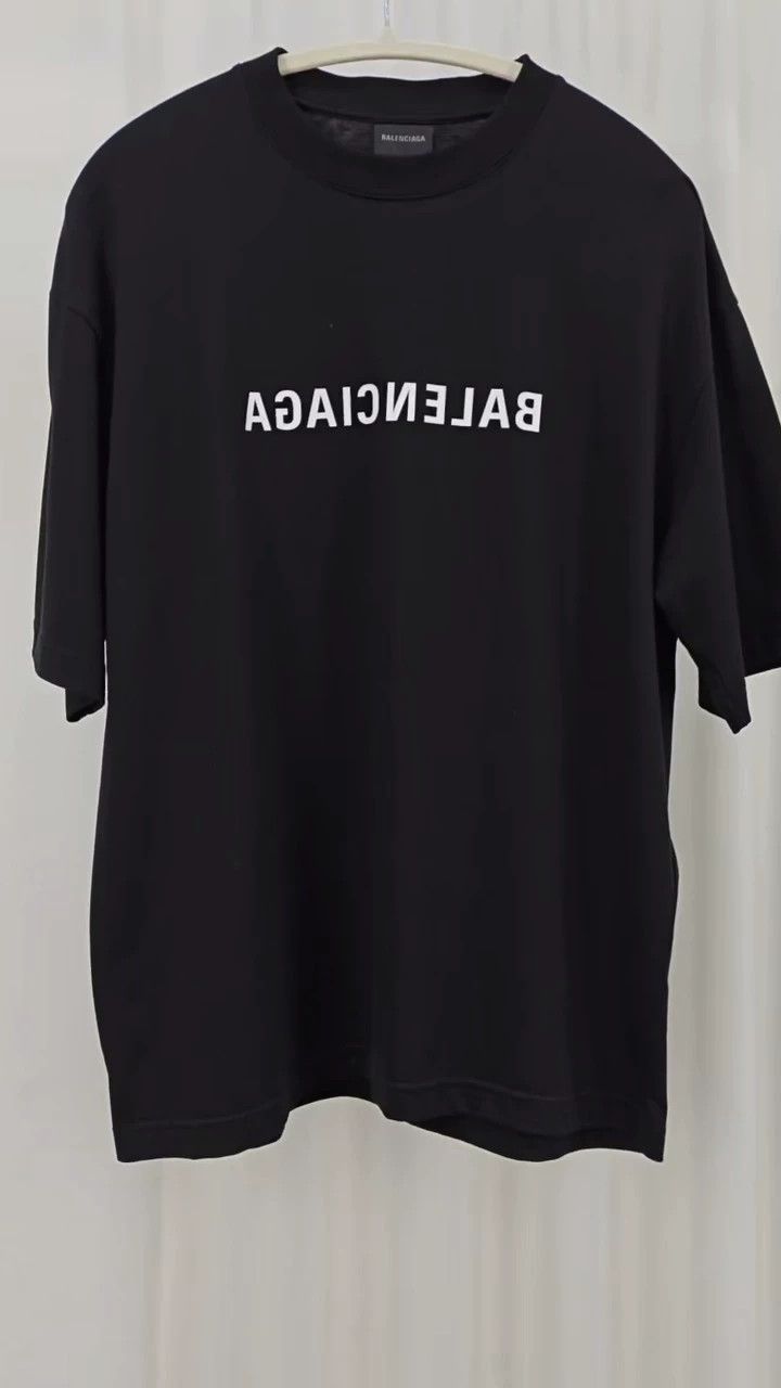 Balenciaga Balenciaga Reversed Print Letter Short Sleeve Size US XS / EU 42 / 0 - 1 Thumbnail