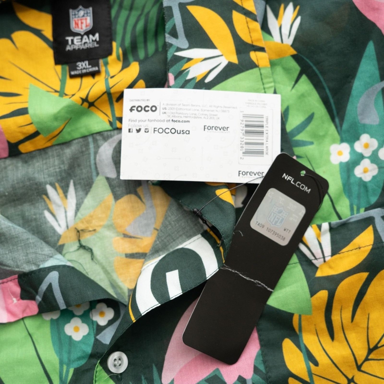 NFL NFL - Green Bay Packers Flamingo Leaf Motif Hawaiian Shirt Size US XXL / EU 58 / 5 - 4 Thumbnail