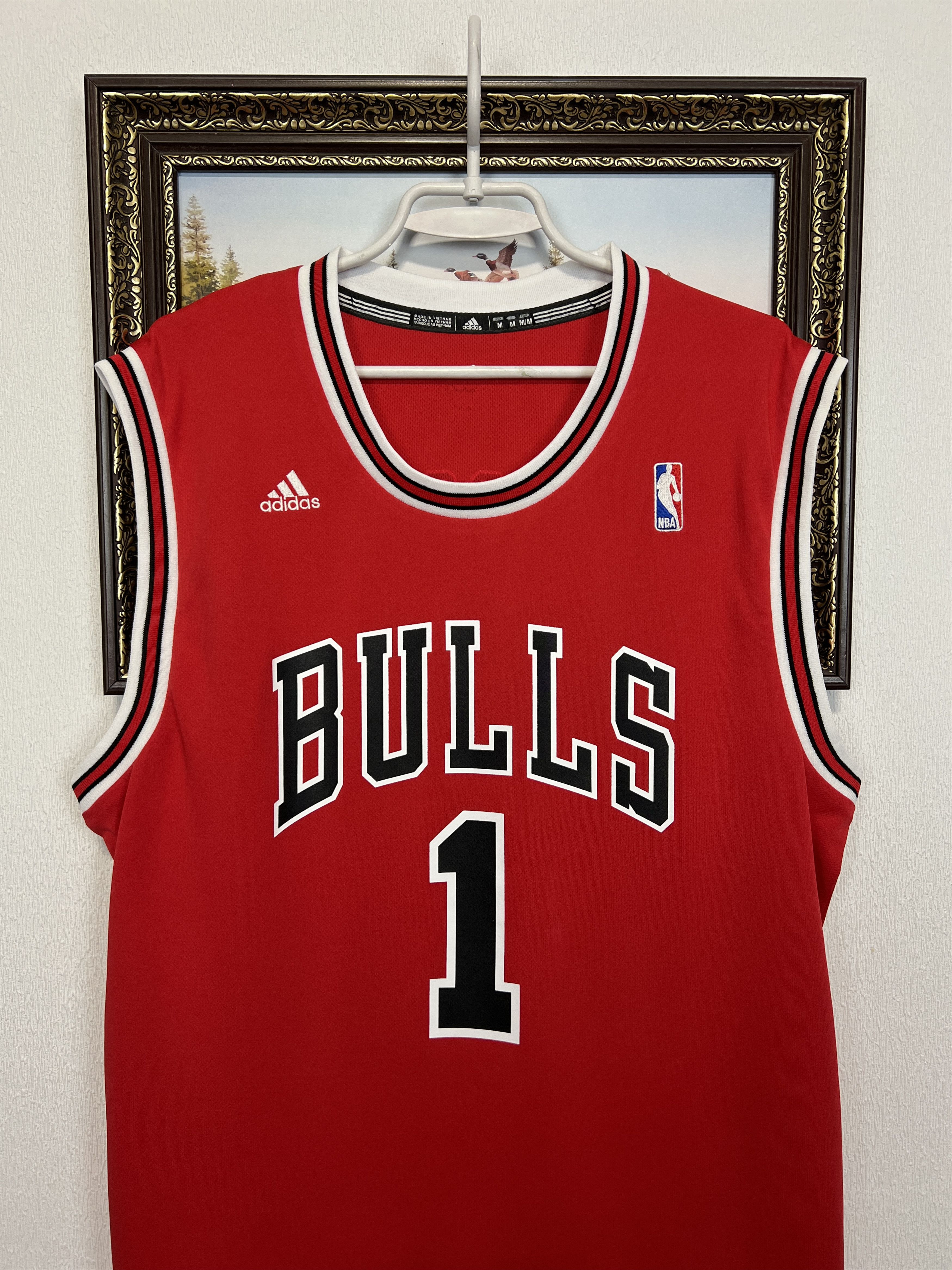 Adidas Vintage Chicago Bulls Derrick Rose #1 NBA Jersey Trikot Size US M / EU 48-50 / 2 - 2 Thumbnail