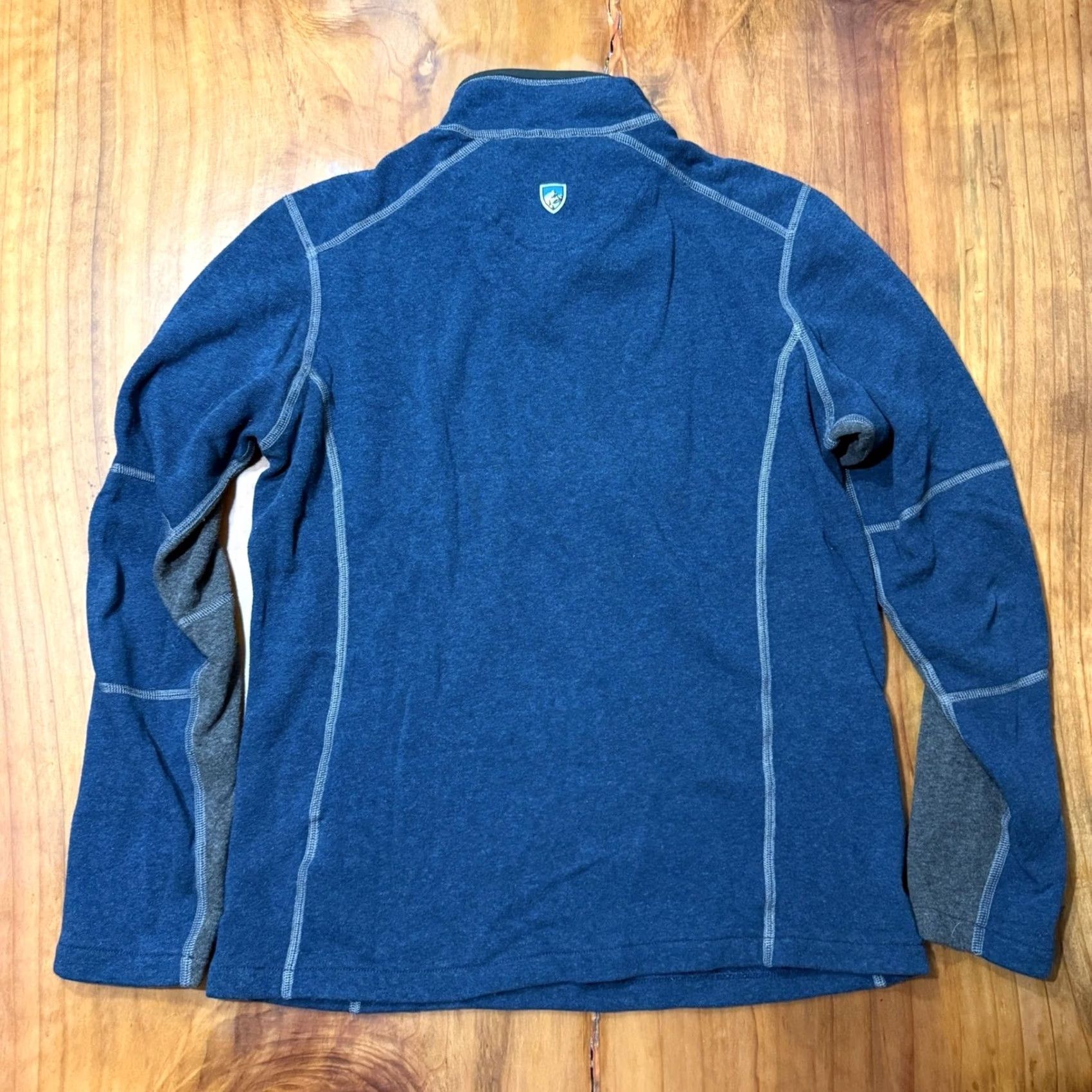 Vintage Kuhl Kashmira Men's Sweater Long Sleeve Pullover 1/4 Zip Mock Neck Blue S Knit Stretch Vintage No Size US S / EU 44-46 / 1 - 4 Thumbnail