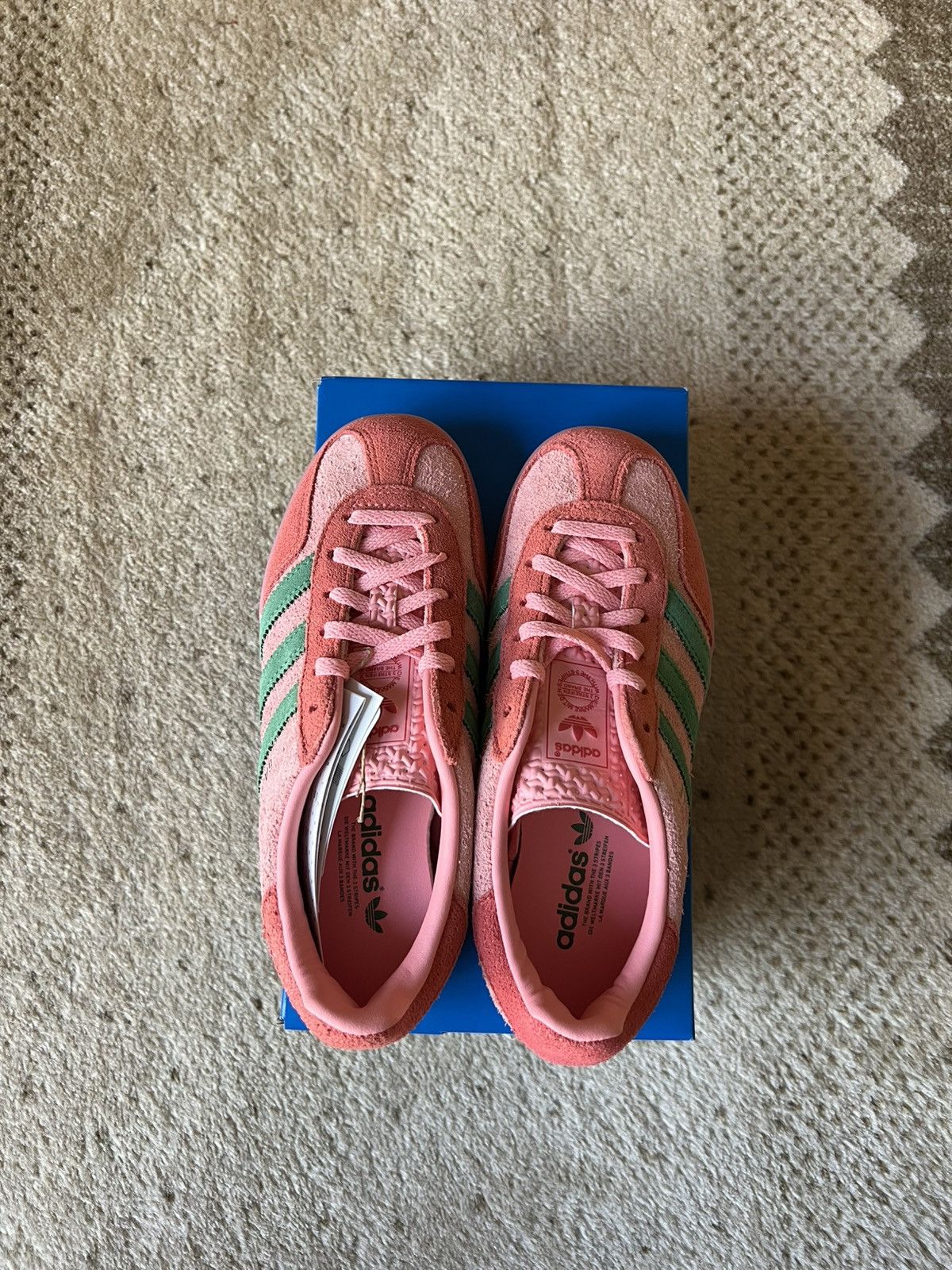 Adidas × Vintage STEAL Gazelle indoor pink spark 4.5W, 3.5 Men Size US 4.5 / IT 34.5 - 3 Thumbnail