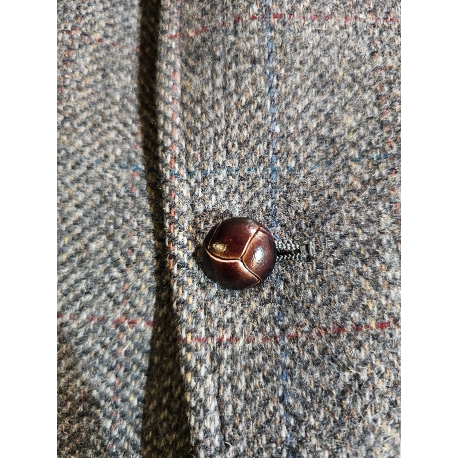 Pendleton VINTAGE Pendleton Blazer Coat Men 44 Long Wool Gray Herringbone Suit Coat Size 44R - 7 Thumbnail