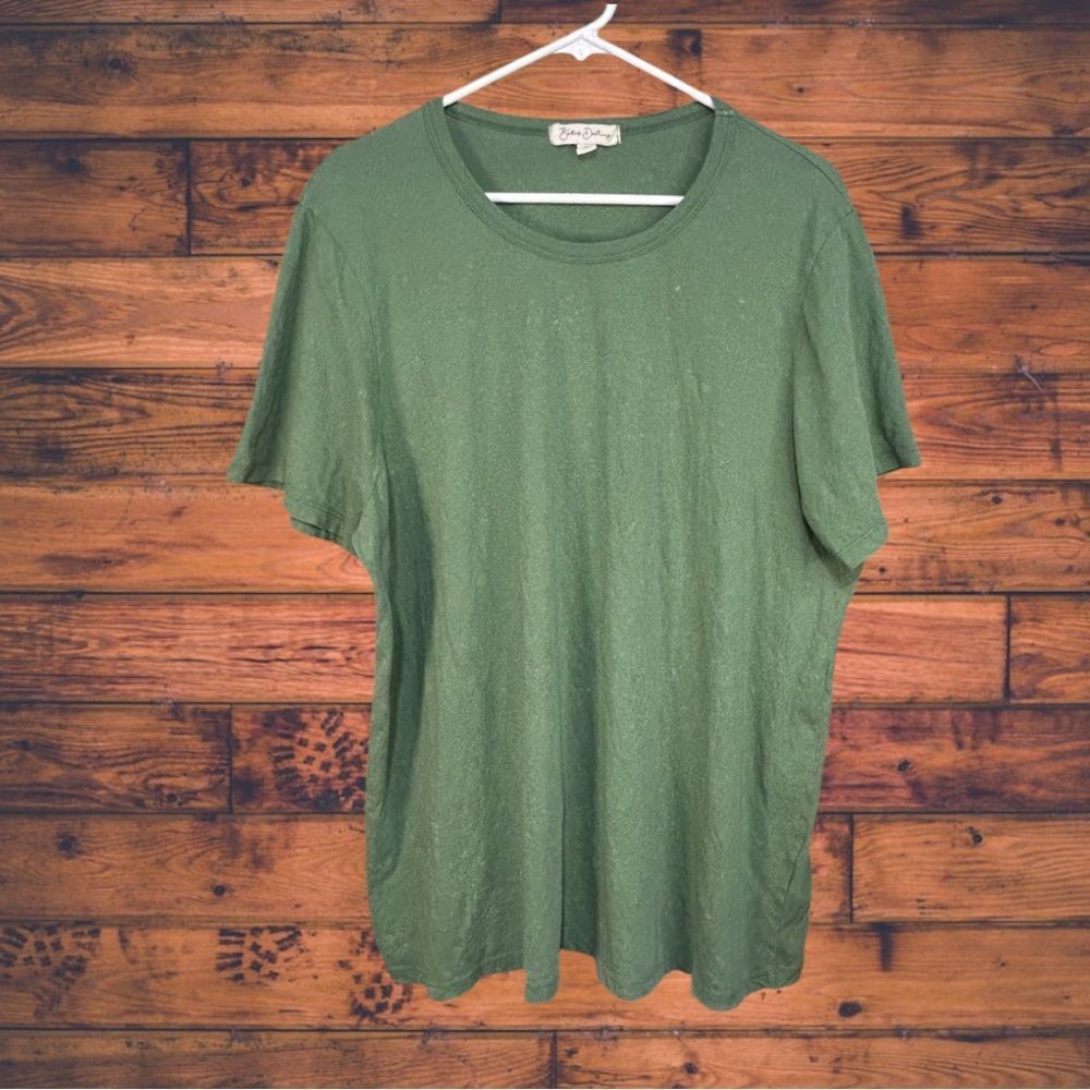 Bellas Destiny Green Stone Washed Short Sleeve T-Shirt 2X
