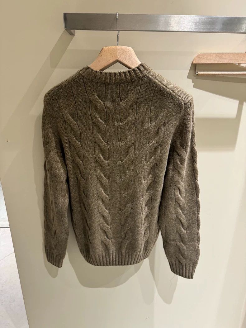 Loro Piana LORO PIANA Men's casual thick cashmere sweater 100% cashme Size US S / EU 44-46 / 1 - 8 Thumbnail