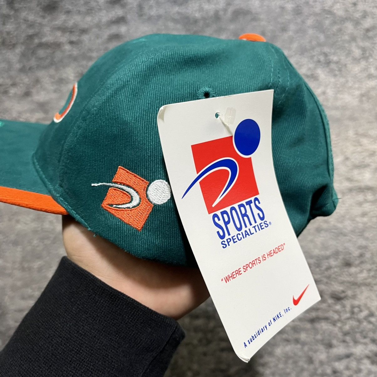 Sports Specialties VINTAGE 90s MIAMI DOLPHINS SPORTS SPECIALTIES HAT NEW Size ONE SIZE - 3 Thumbnail