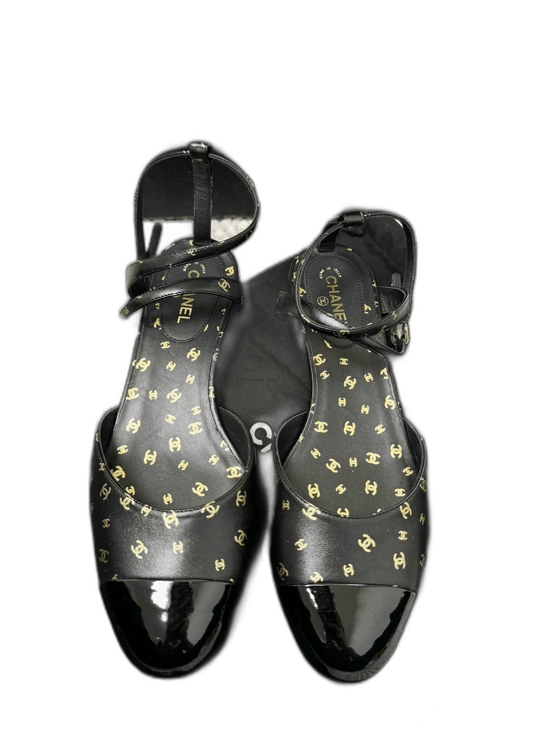 Chanel Chanel Black Mary Jane Flats Never Worn Size US 6 / IT 36 - 1 Thumbnail