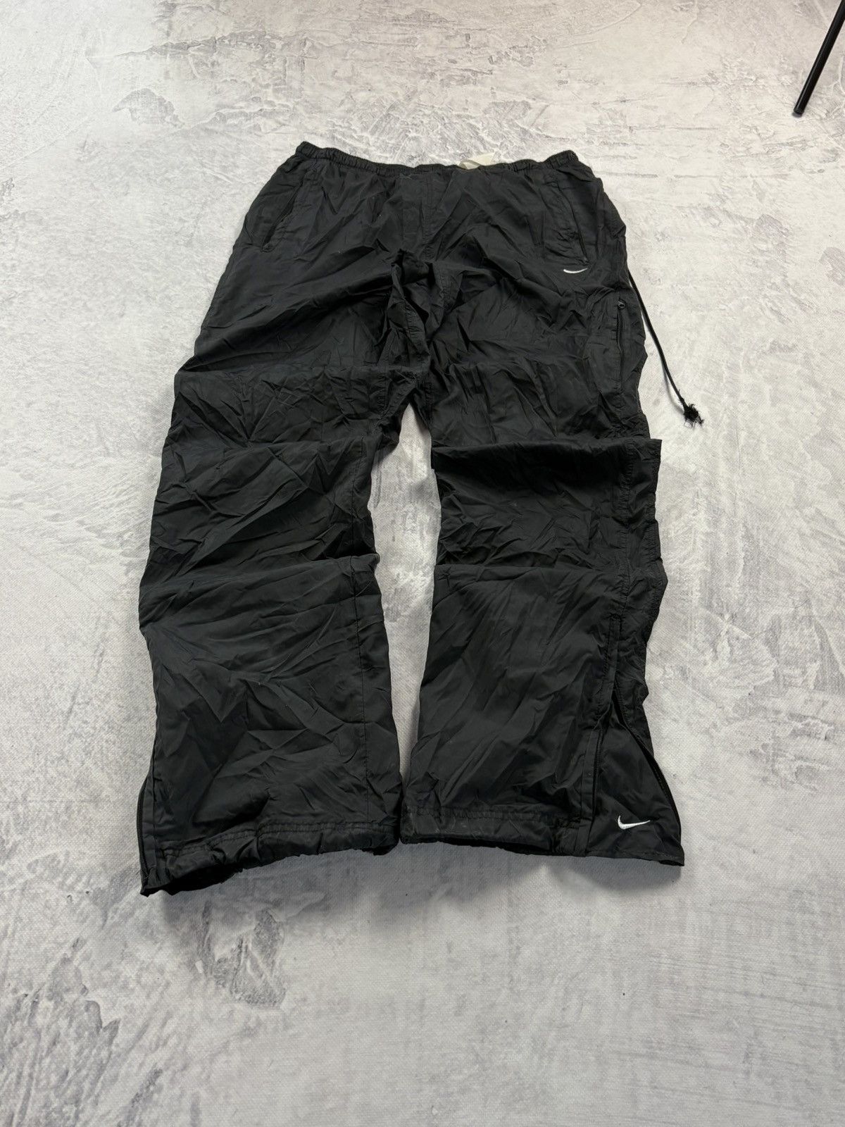 Nike Vintage Nike track pants retro wide loose baggy fit rap Size US 36 / EU 52 - 1 Thumbnail