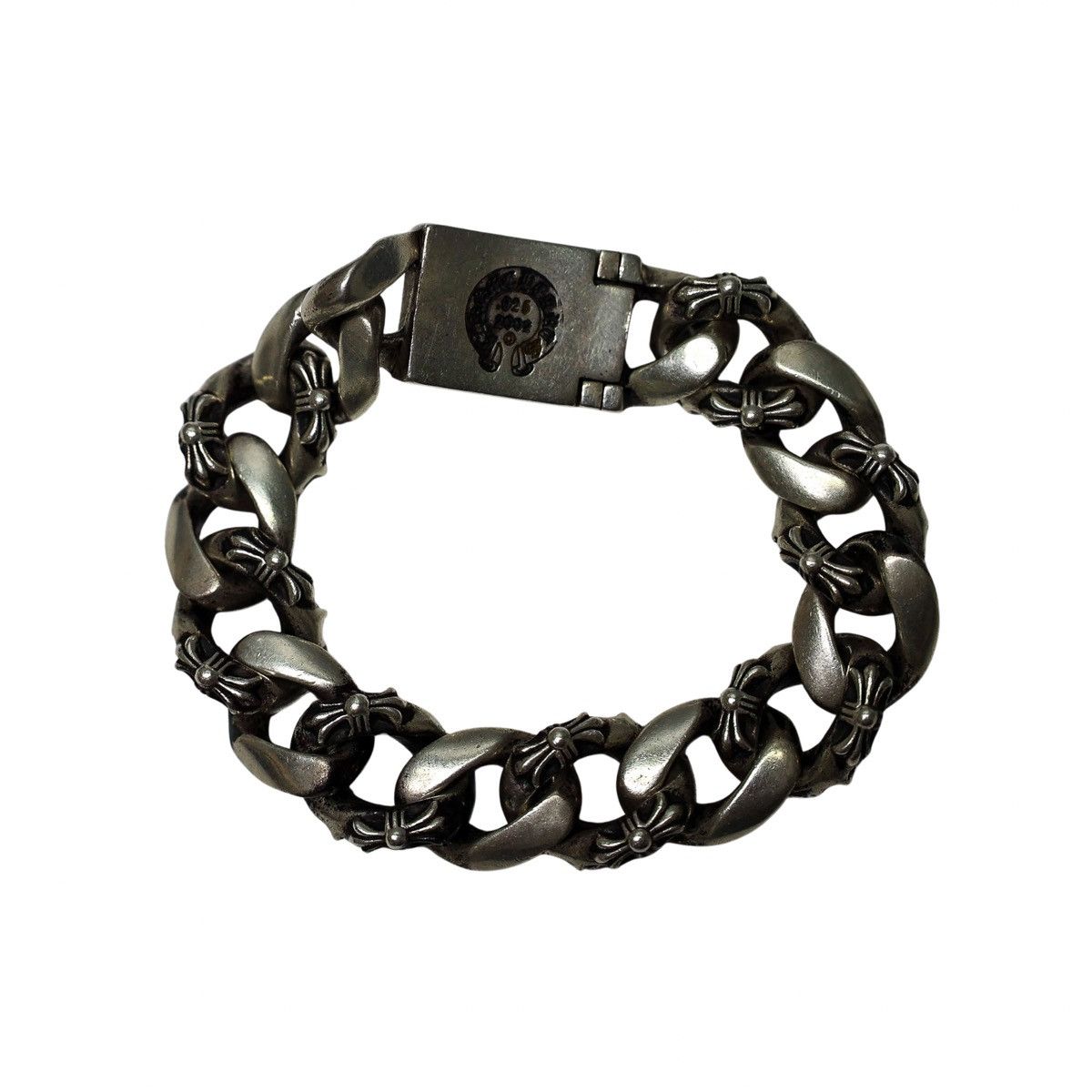Chrome Hearts Chrome Hearts large Fancy Link Plus Cross Box ID bracelet Size ONE SIZE - 5 Thumbnail