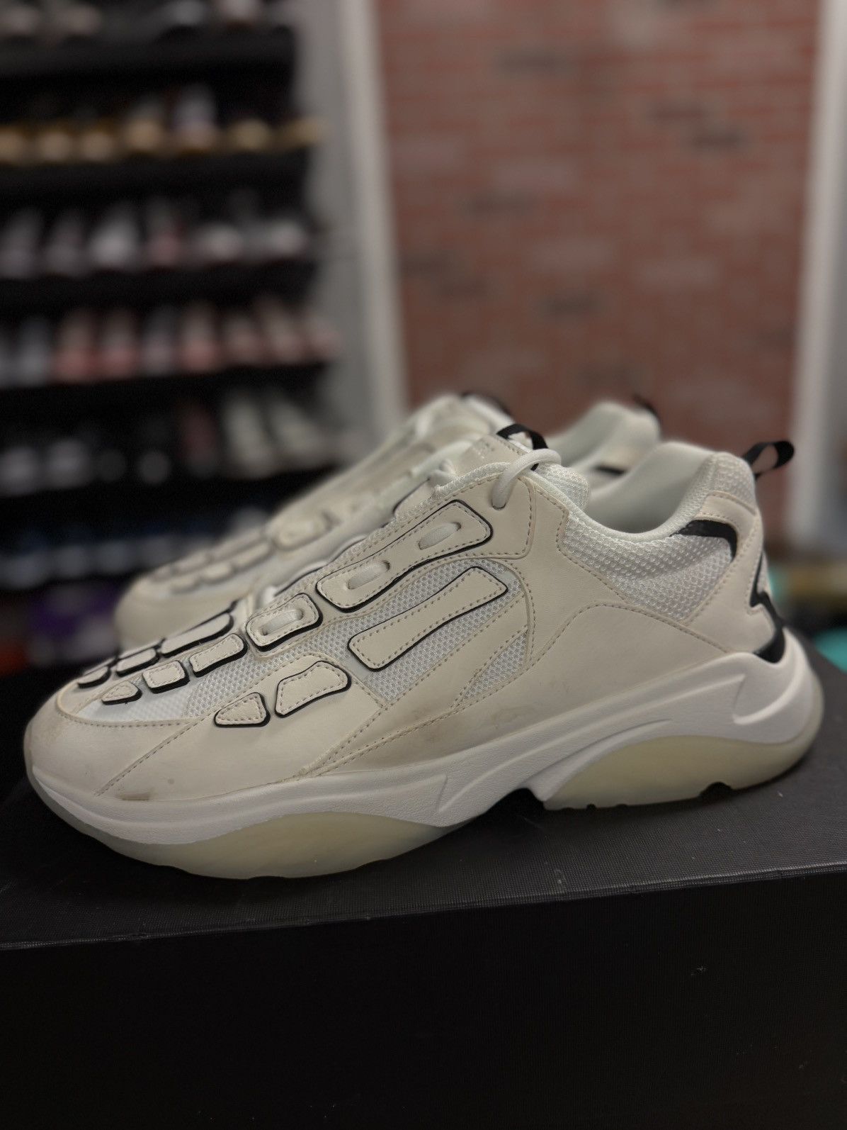 Amiri 46EU/13US - Amiri BONE RUNNER White & Black W BOX Size US 13 / EU 46 - 5 Thumbnail