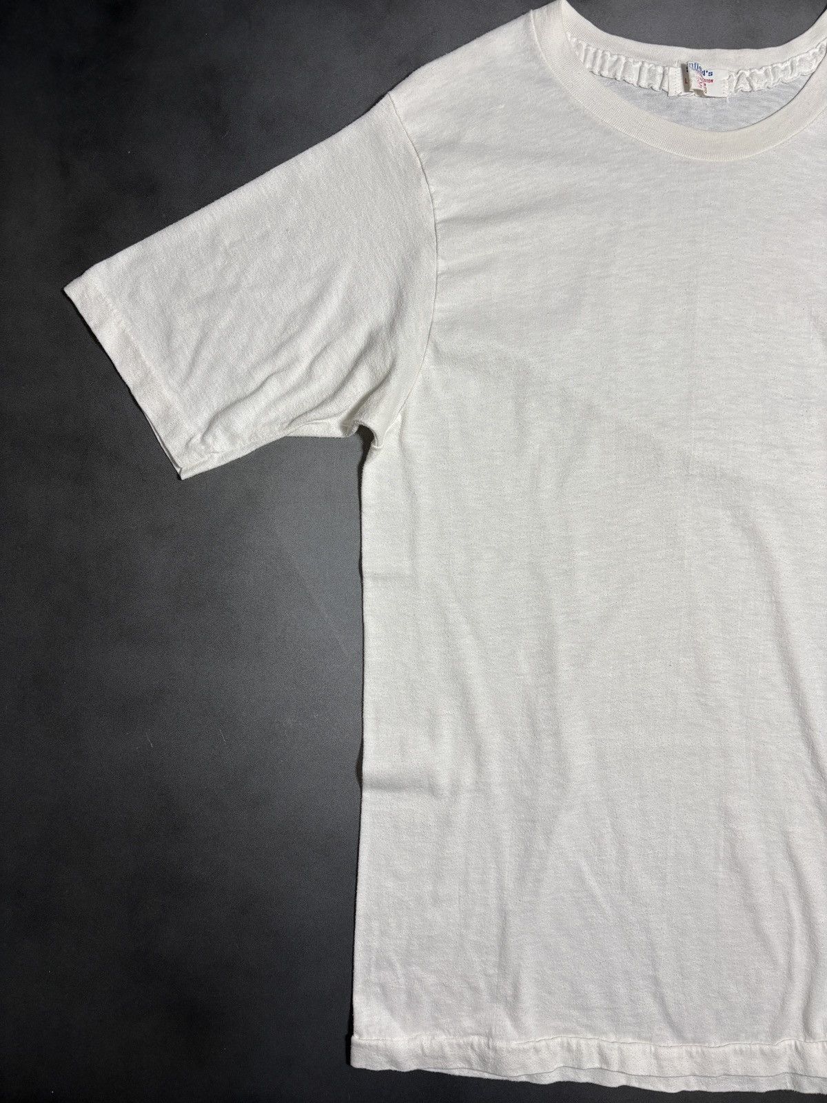 Vintage 1970s Vintage Blank Tee 1980s Stanfields Thrashed Distressed Size US M / EU 48-50 / 2 - 8 Thumbnail