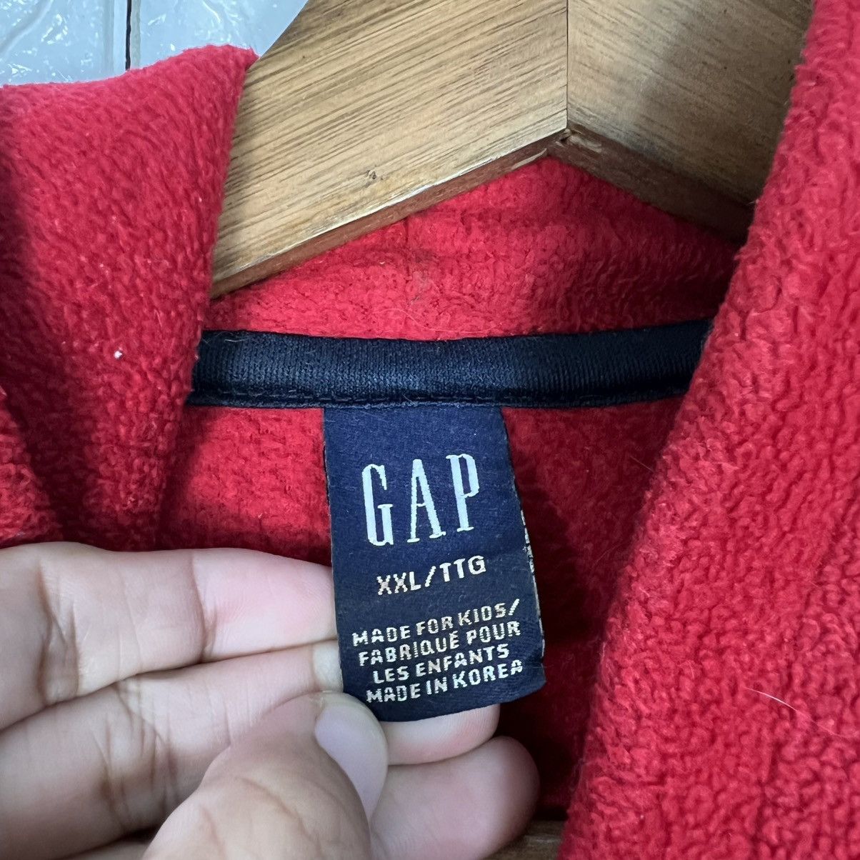 Gap Vintage 90's GAP Kids Big Logo Fleece Hoodies #4107-C187 Size US XXL / EU 58 / 5 - 13 Thumbnail