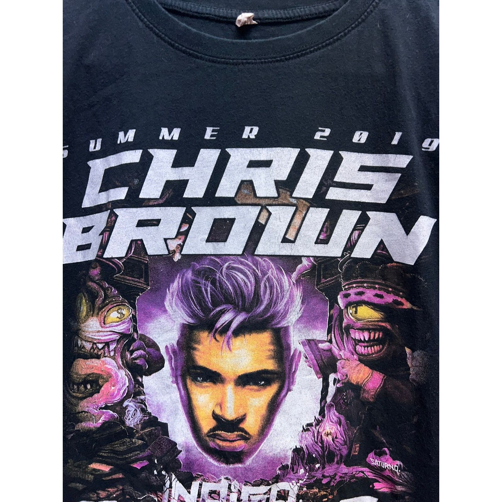 Vintage Chris Brown Tour Shirt Indigort Concert Tory Lanez Tee Small Size US S / EU 44-46 / 1 - 3 Thumbnail