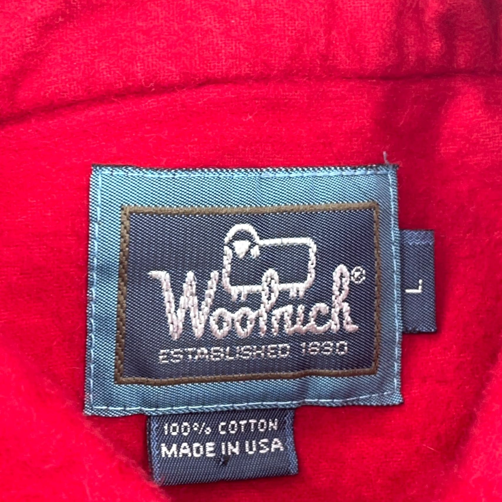 Vintage VINTAGE Woolrich Shirt Men Large Red Button Up Chamois Heavy Cloth USA Made 80s Size US L / EU 52-54 / 3 - 2 Thumbnail