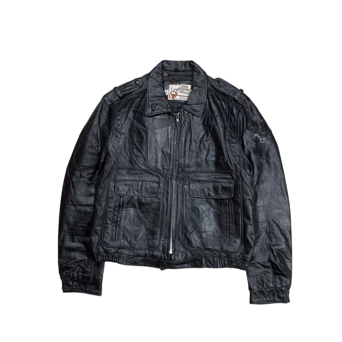 美品 50～60s sears fieldmaster レザージャケット 50年代 50s 60年代 60s フィールドマスター シアーズ ブラック 黒 ジャケット・アウター