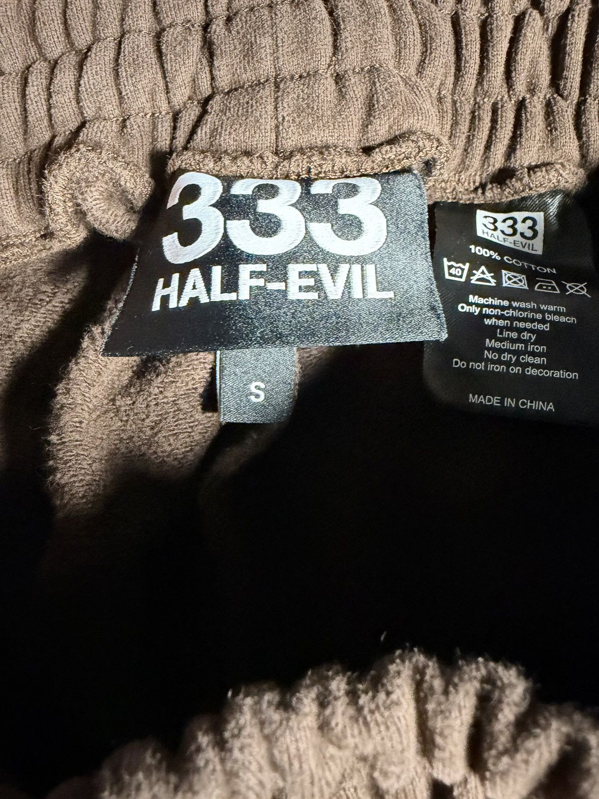 Half Evil Half evil Brown logo sweatpants Size US 30 / EU 46 - 4 Thumbnail