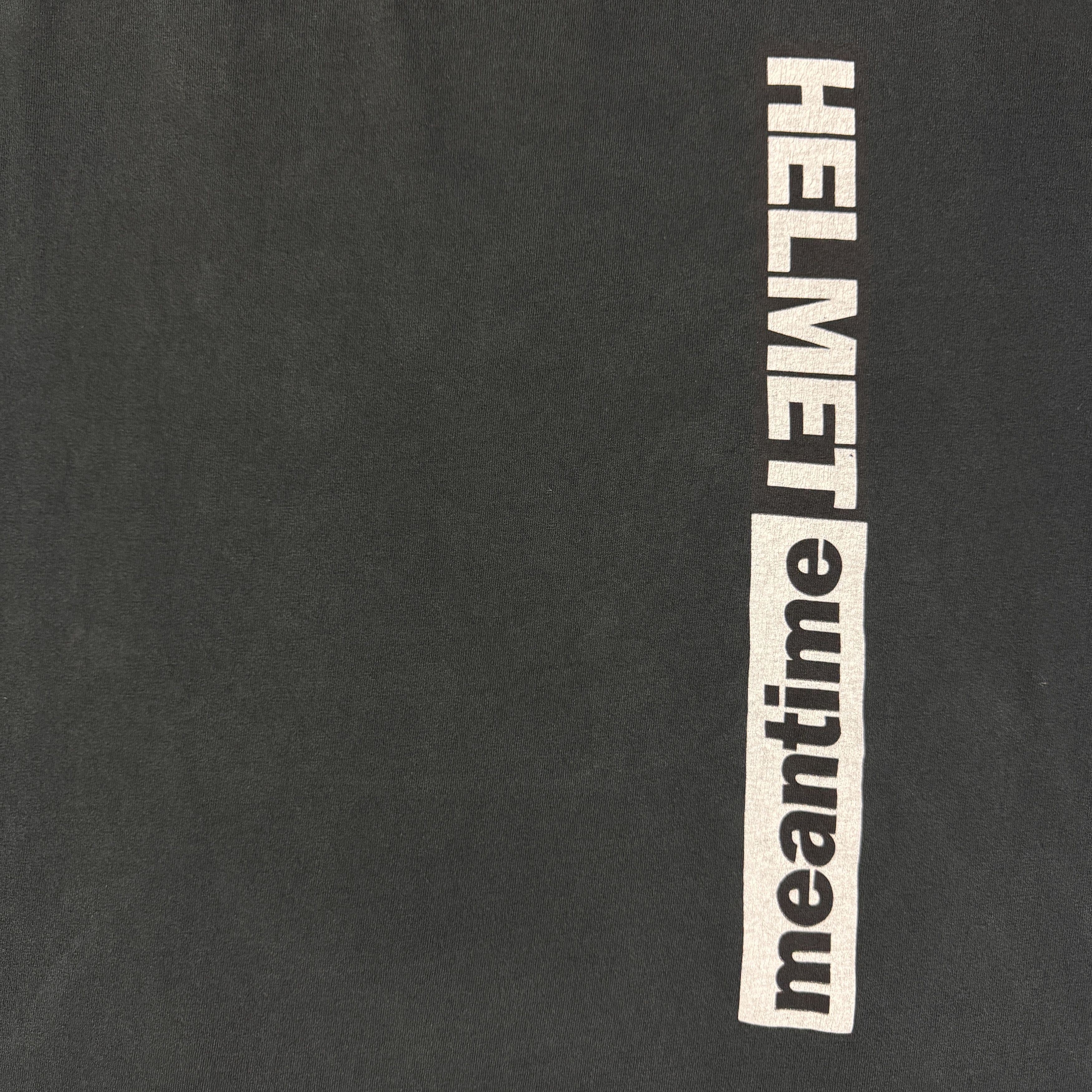 Band Tees Vintage 90s Helmet Meantime Longsleeve Shirt Size US XL / EU 56 / 4 - 3 Thumbnail
