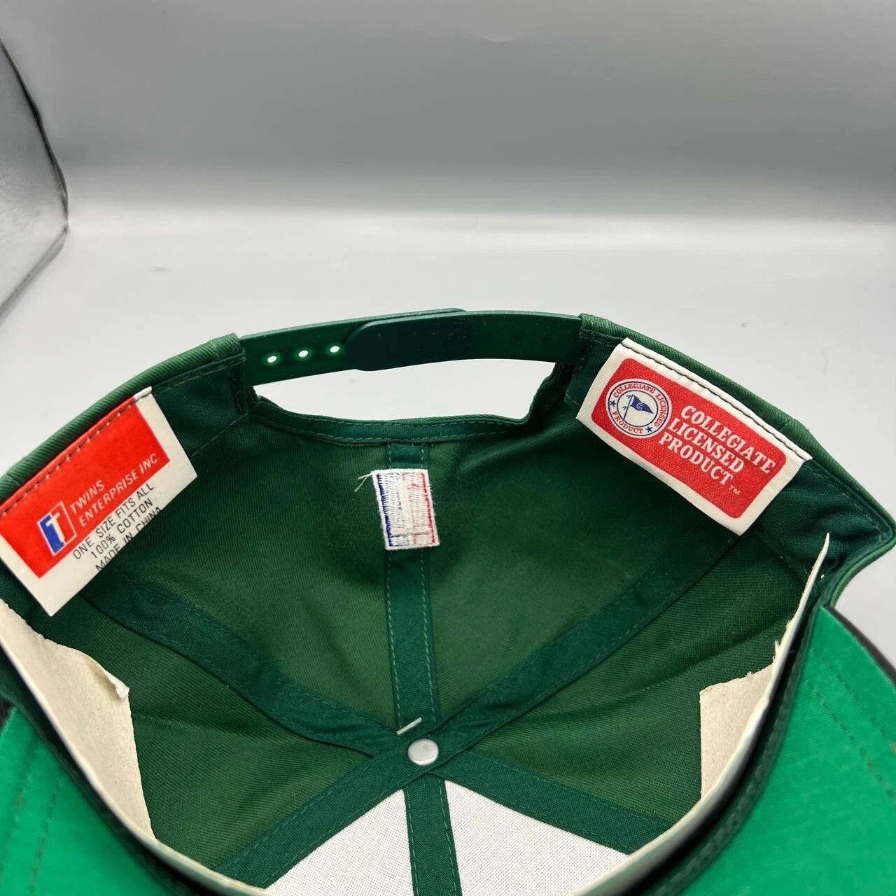 Twins Enterprise Inc. × Vintage Miami Hurricanes Hat Men Green Twins Enterprise Snap Back Size ONE SIZE - 5 Thumbnail