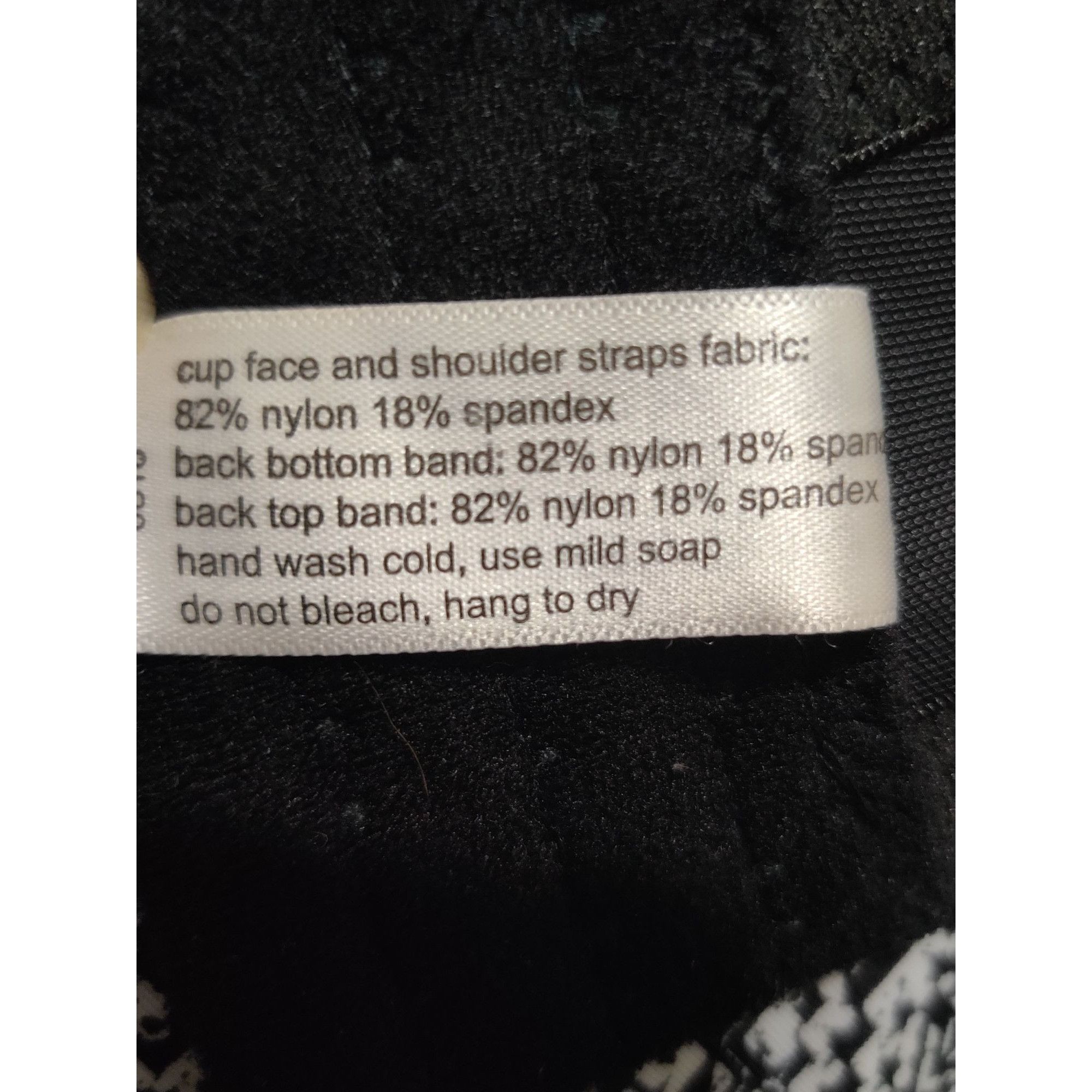 Other Butterfly Ashley Stewart Bra 40DDD Black White Plus Size Ful Size ONE SIZE - 7 Thumbnail