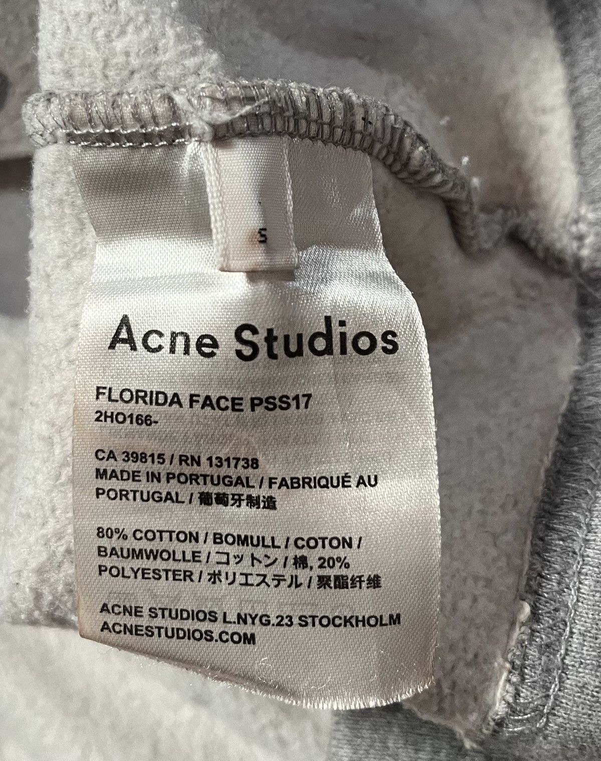 Acne Studios Acne studios face oversized boxy grey hoodie Size US XL / EU 56 / 4 - 4 Thumbnail