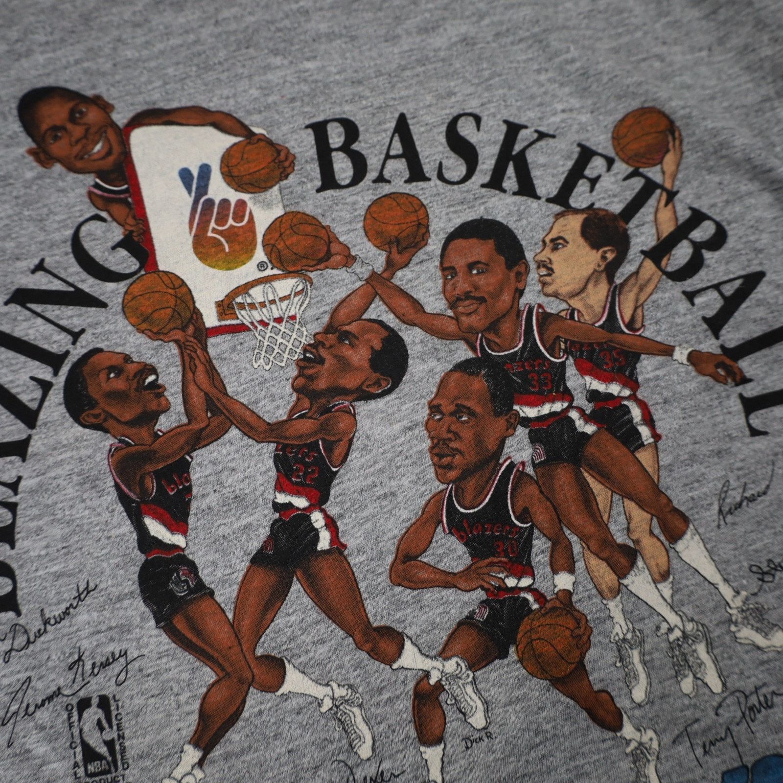 NBA × Vintage Vintage Salem Sportswear Portland Blazers Graphic T Shirt Size US M / EU 48-50 / 2 - 4 Thumbnail