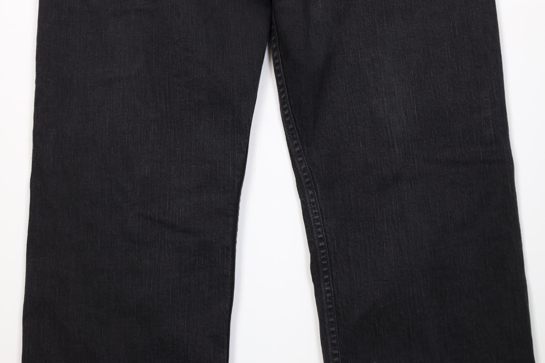 Levi's Vintage Y2K Levis 569 Straight Wide Leg Denim Jeans Black Size US 36 / EU 52 - 12 Thumbnail